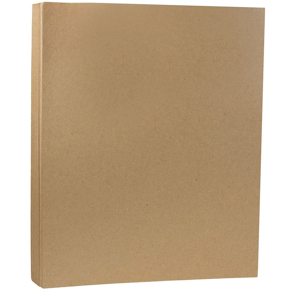 JAM Paper Extra Heavyweight 130 lb. Cardstock Paper 8.5 x 11 Tan Brown 25