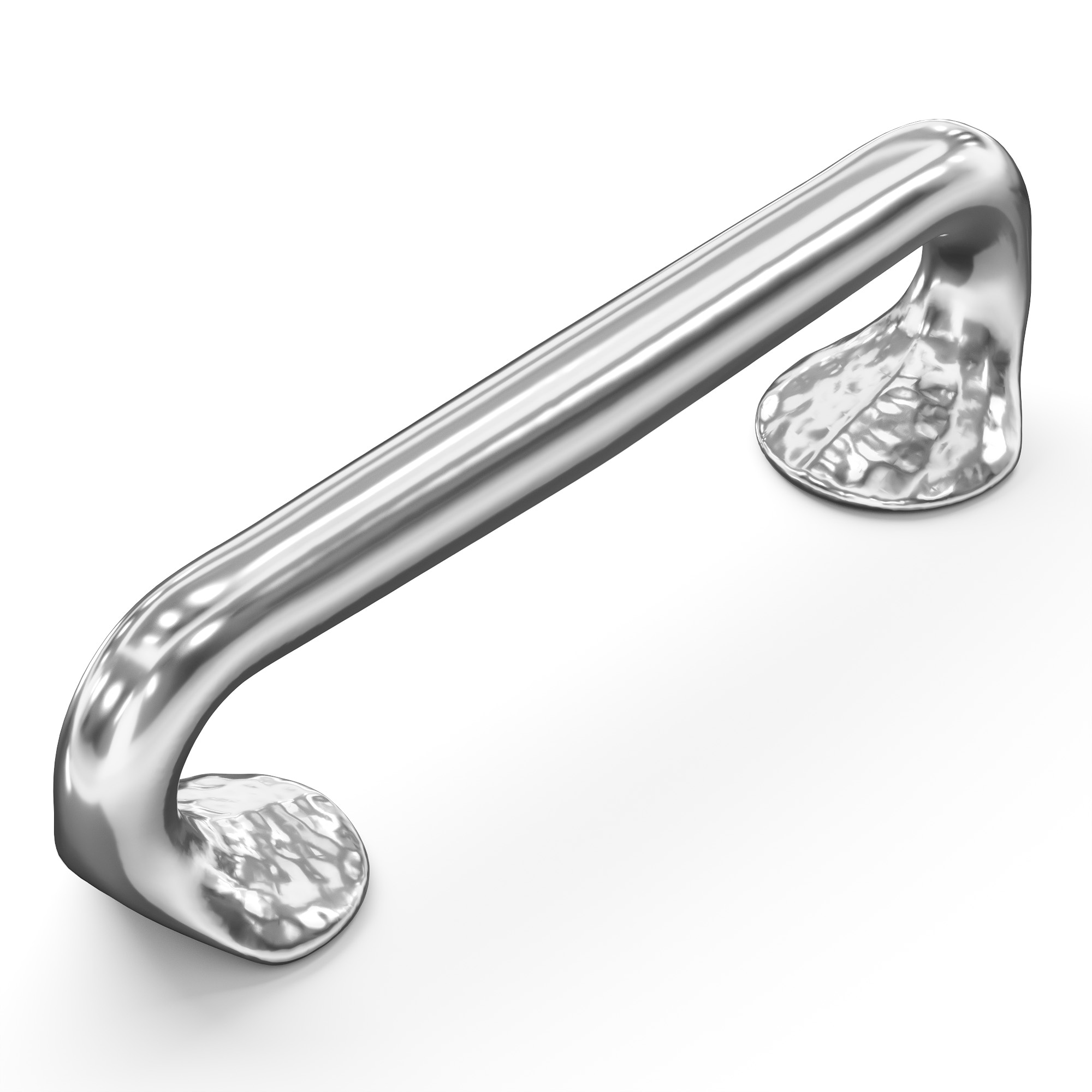 Hickory Hardware Craftsman 3-3/4-in (96mm) Center to Center Chrome Rectangular Bar Drawer Pull