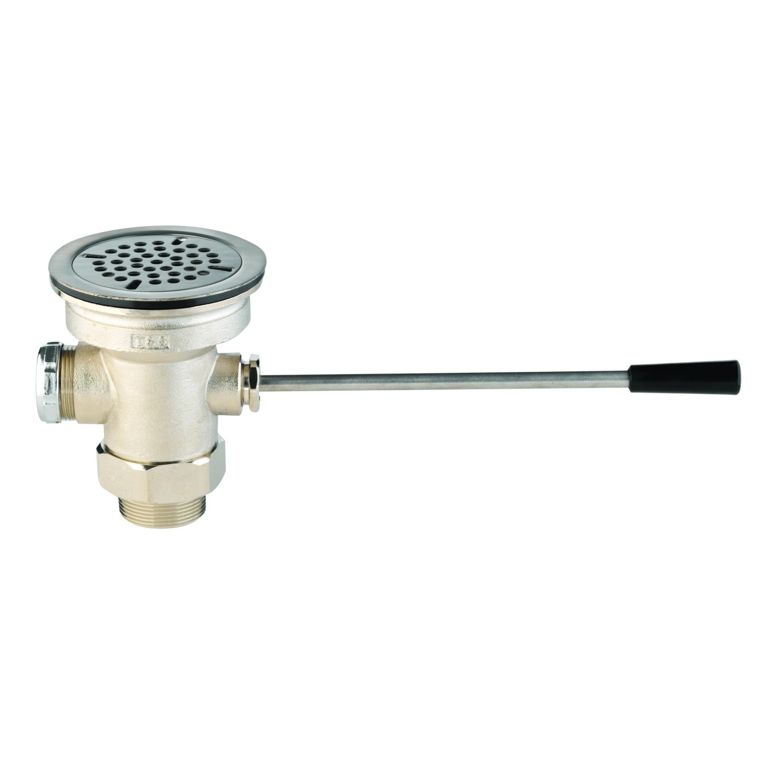 T&S Brass Waste Drain Valve Lever Handle 3-Inch x 2-Inch and 1-1/2-Inch Adapter (Replaces B-3920 and B-3924)