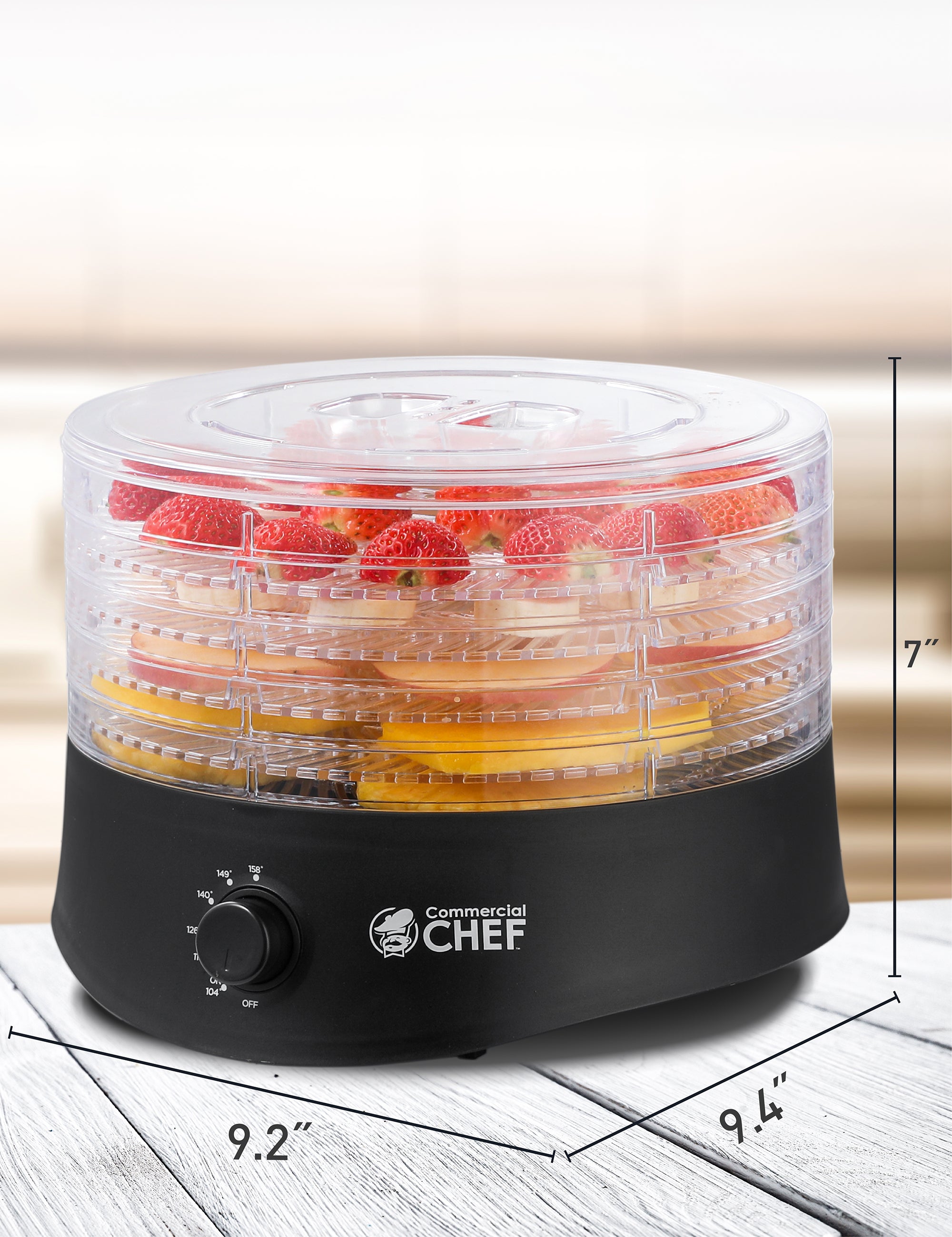 Commercial Chef CCD100B6 dehydrators - View #2