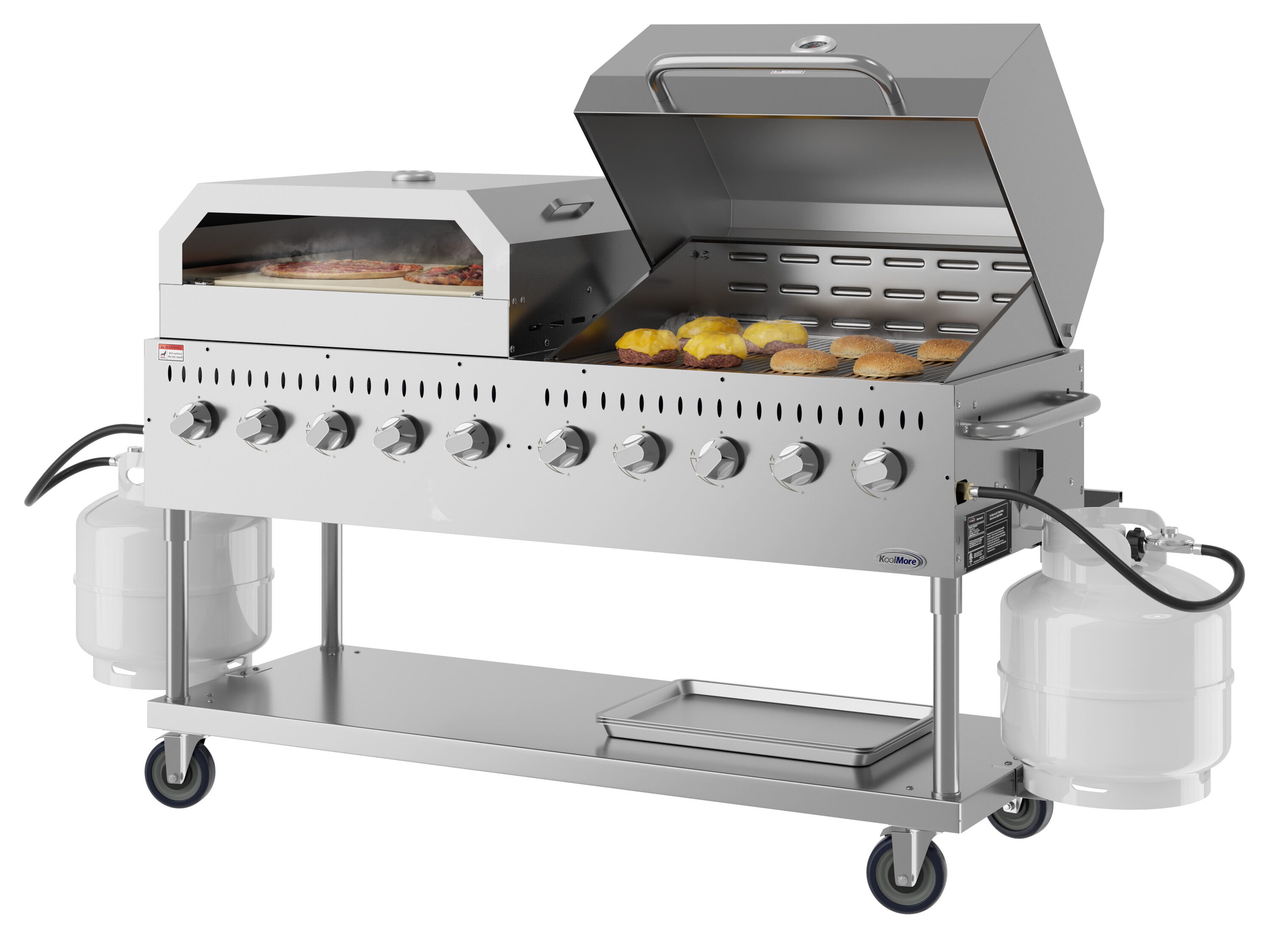 KoolMore LOW-CGKIT7-D36P36 Gas-Grill - View #6