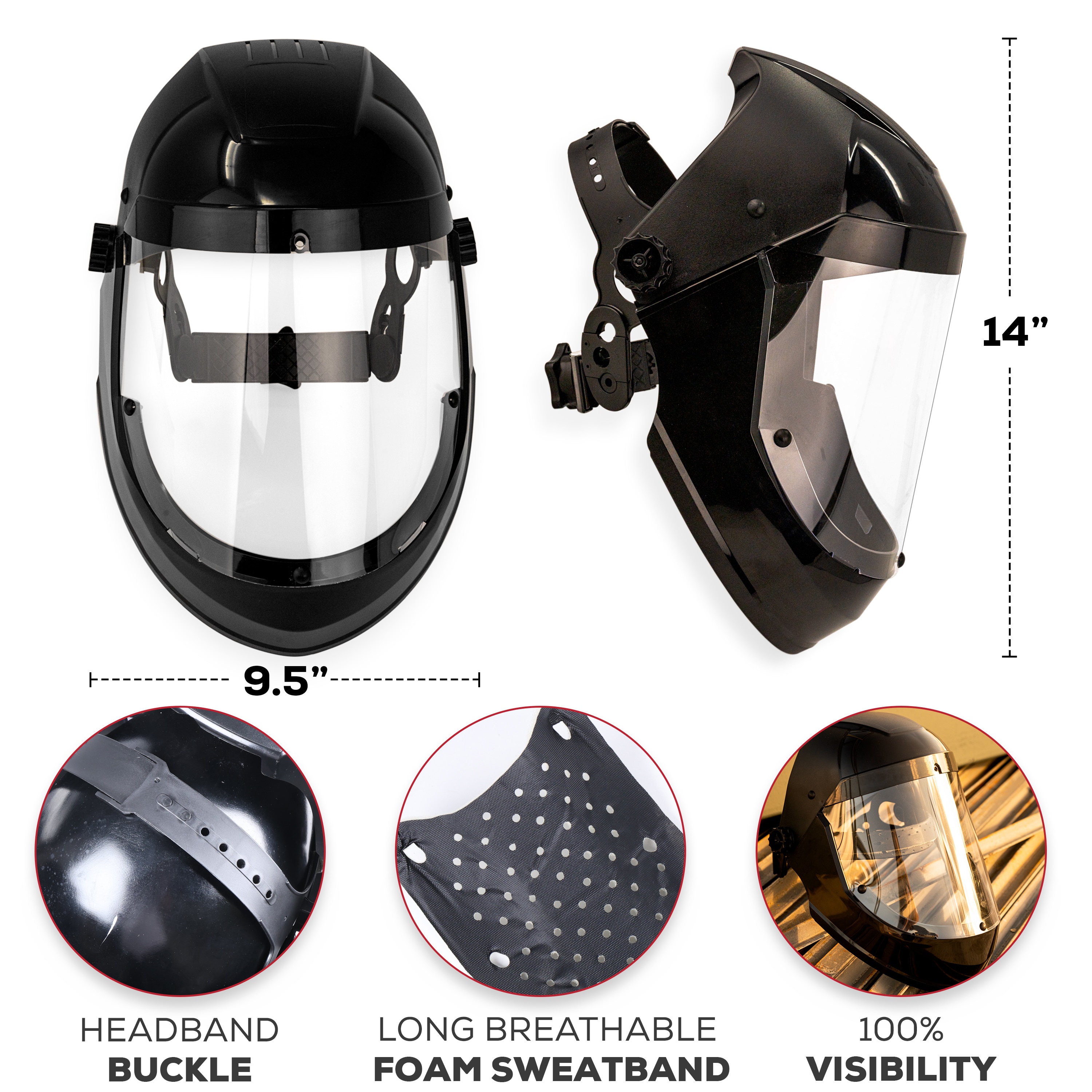 BISON LIFE BLSH-HD-FFP-HG-2 Protective-Eye-Wear - View #2