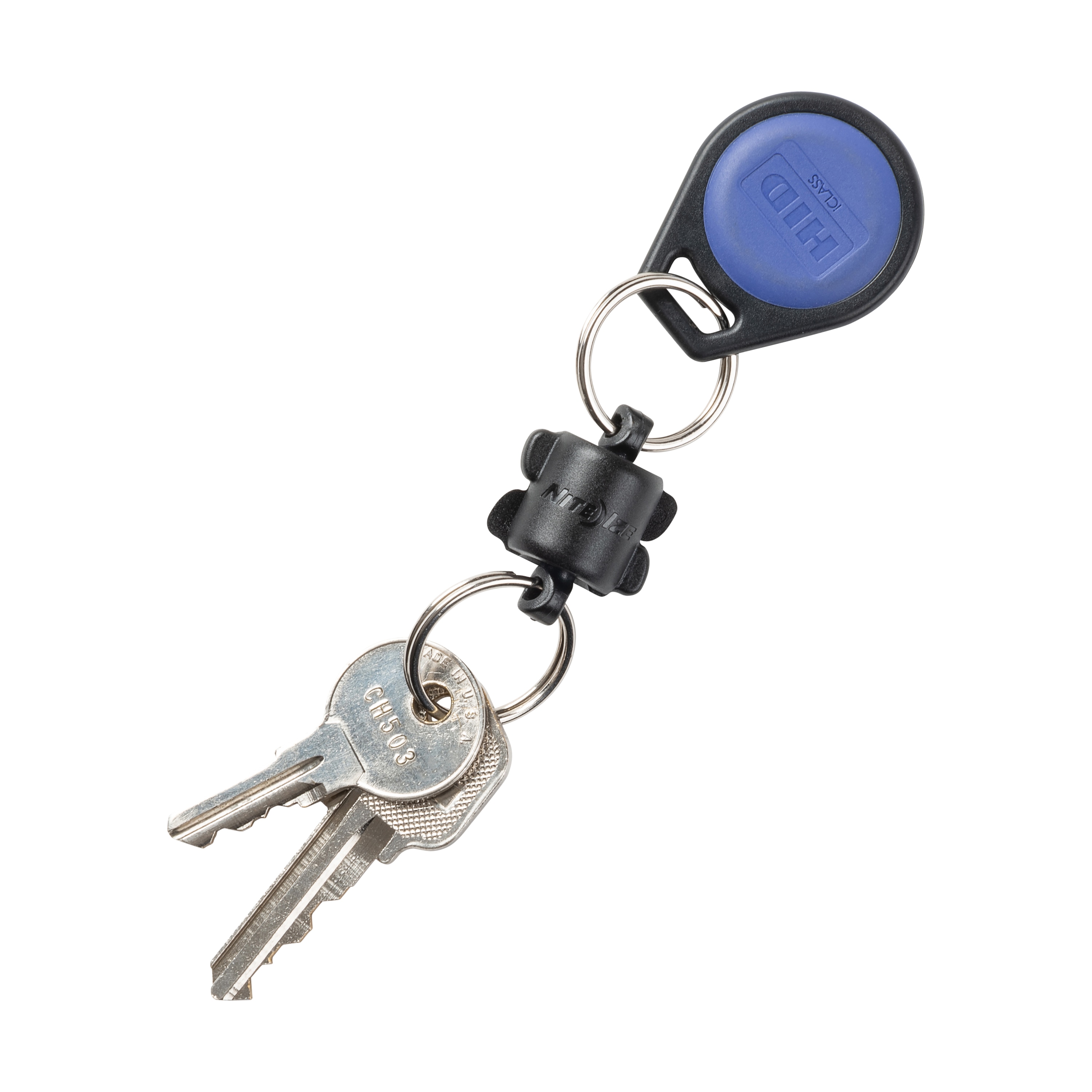 Nite Ize KeyRing 360 Magnetic Quick Connector with Dual Split Rings, Black  Plastic, Secure Interlocking Design in the Key Accessories department at