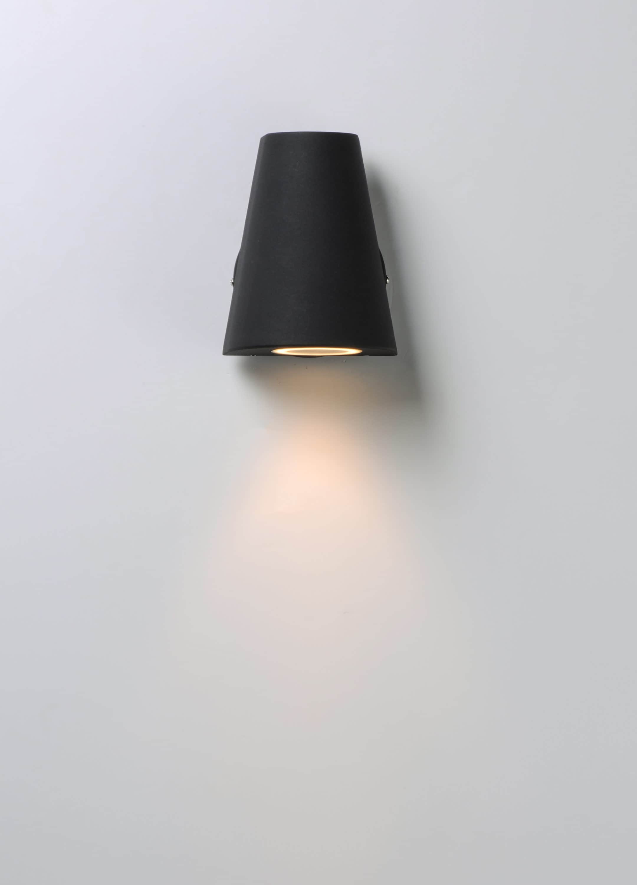 Sleek Bronze & Black LED Outdoor Wall Sconce - Dimmable and Weather-Resistant