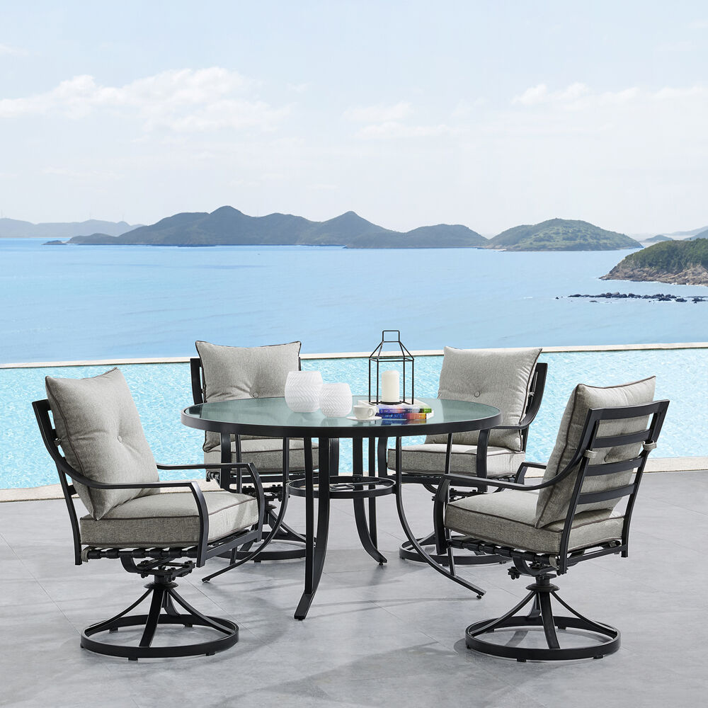 Hanover LAVDN7PCSW-SLV Patio-Dining-Sets - View #8