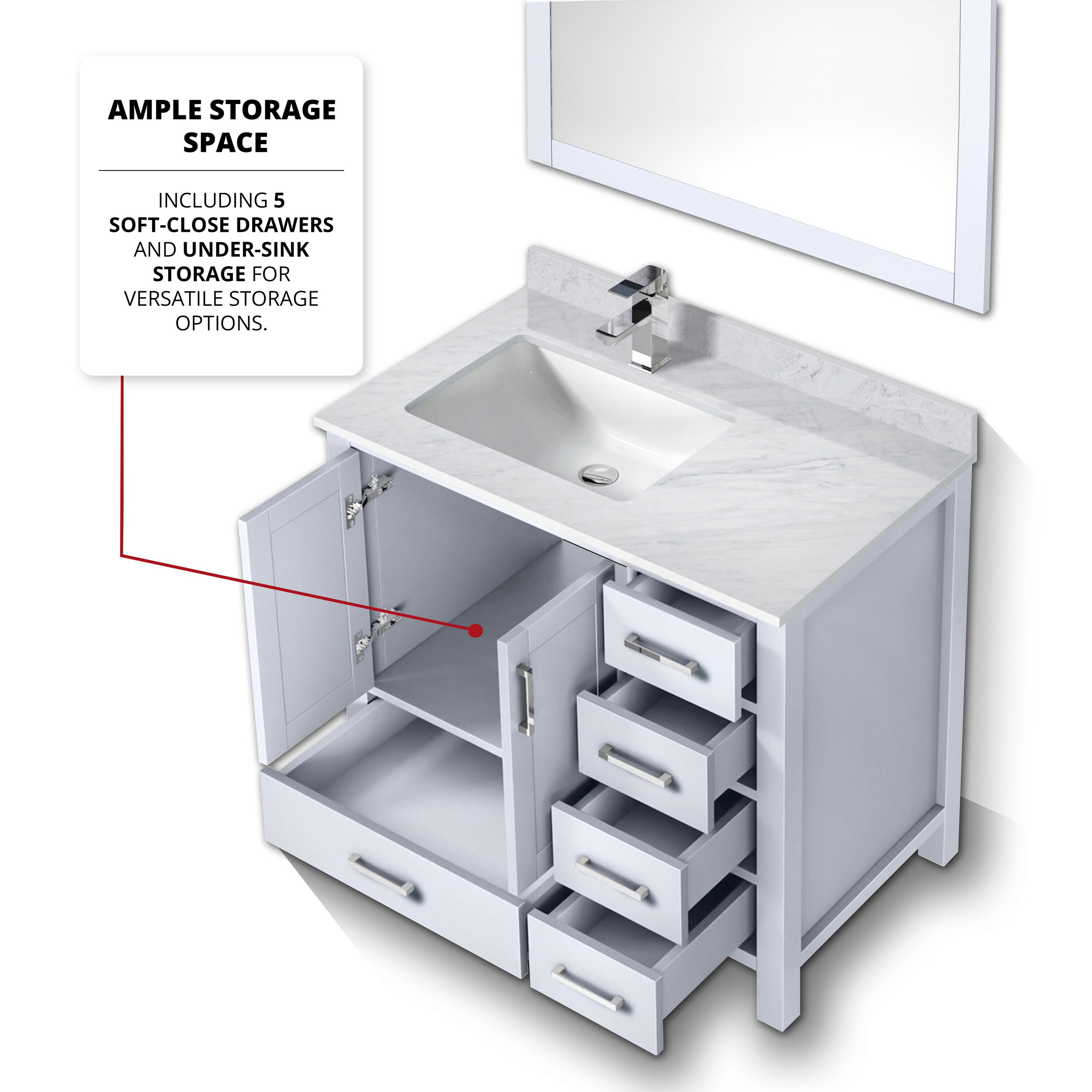 Lexora LJ342236SADSM34FL Bath-Vanity-Combo - View #8