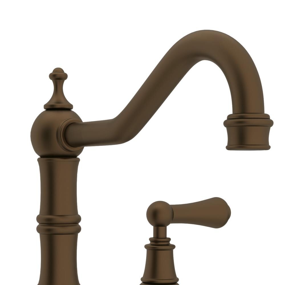 Rohl Perrin and Rowe English Bronze Double Handle Bridge Kitchen Faucet