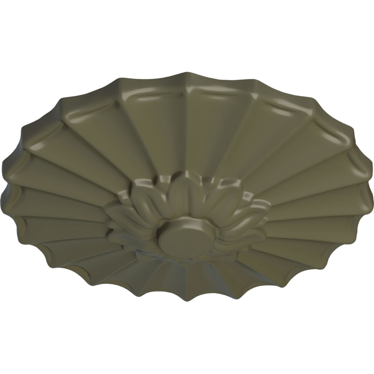 Ekena Millwork CM09SHPTF Ceiling-Medallions - View #2