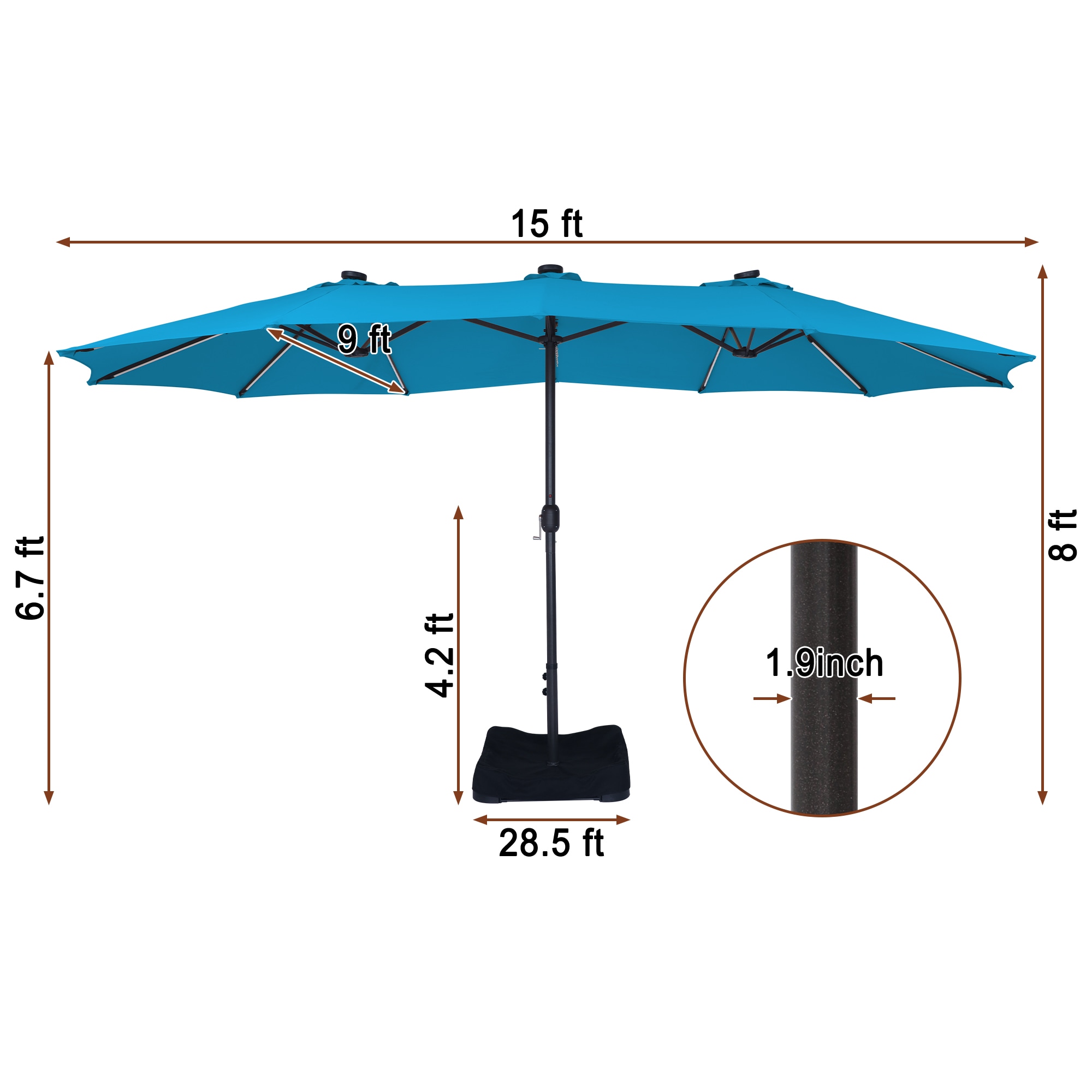 Mondawe LC-NSM011BY Umbrellas-2 - View #10