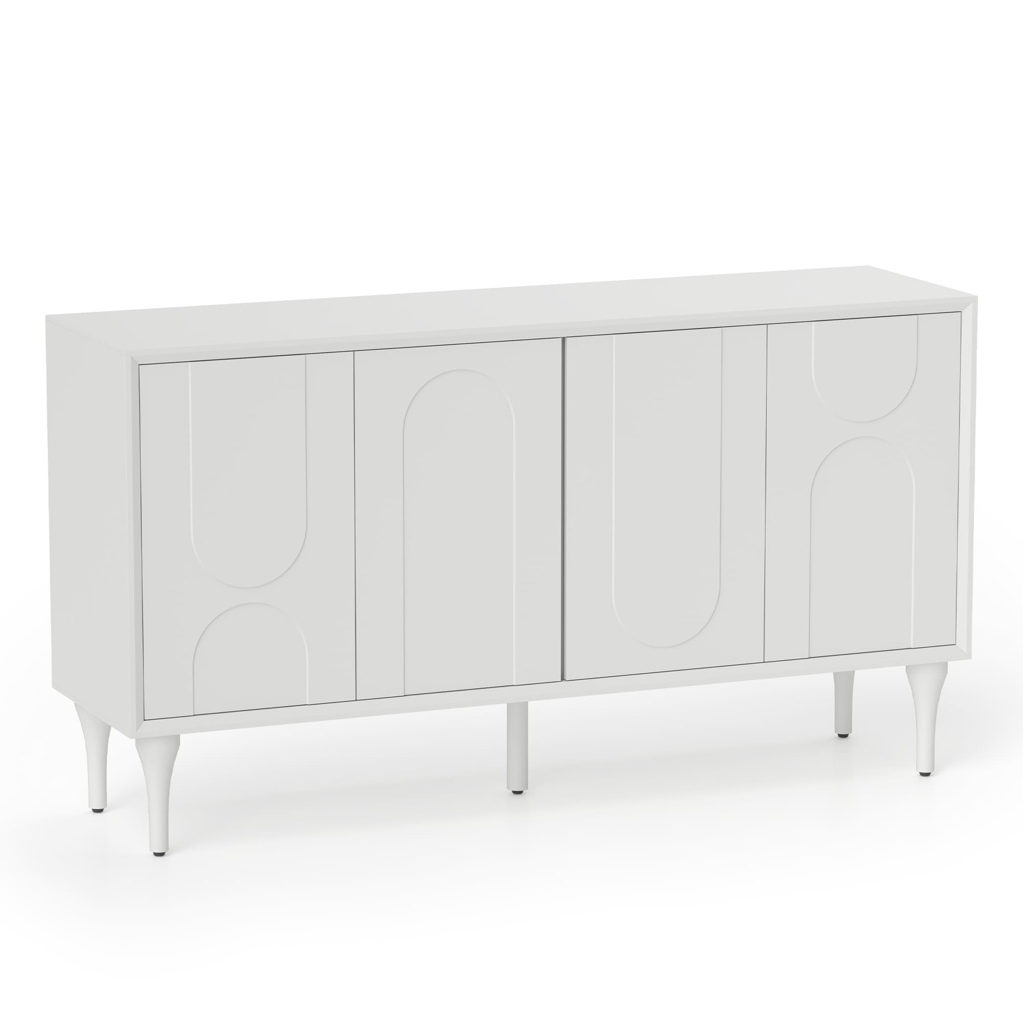  CBG58B04-D-LW1 Contemporary/Modern White Sideboard
