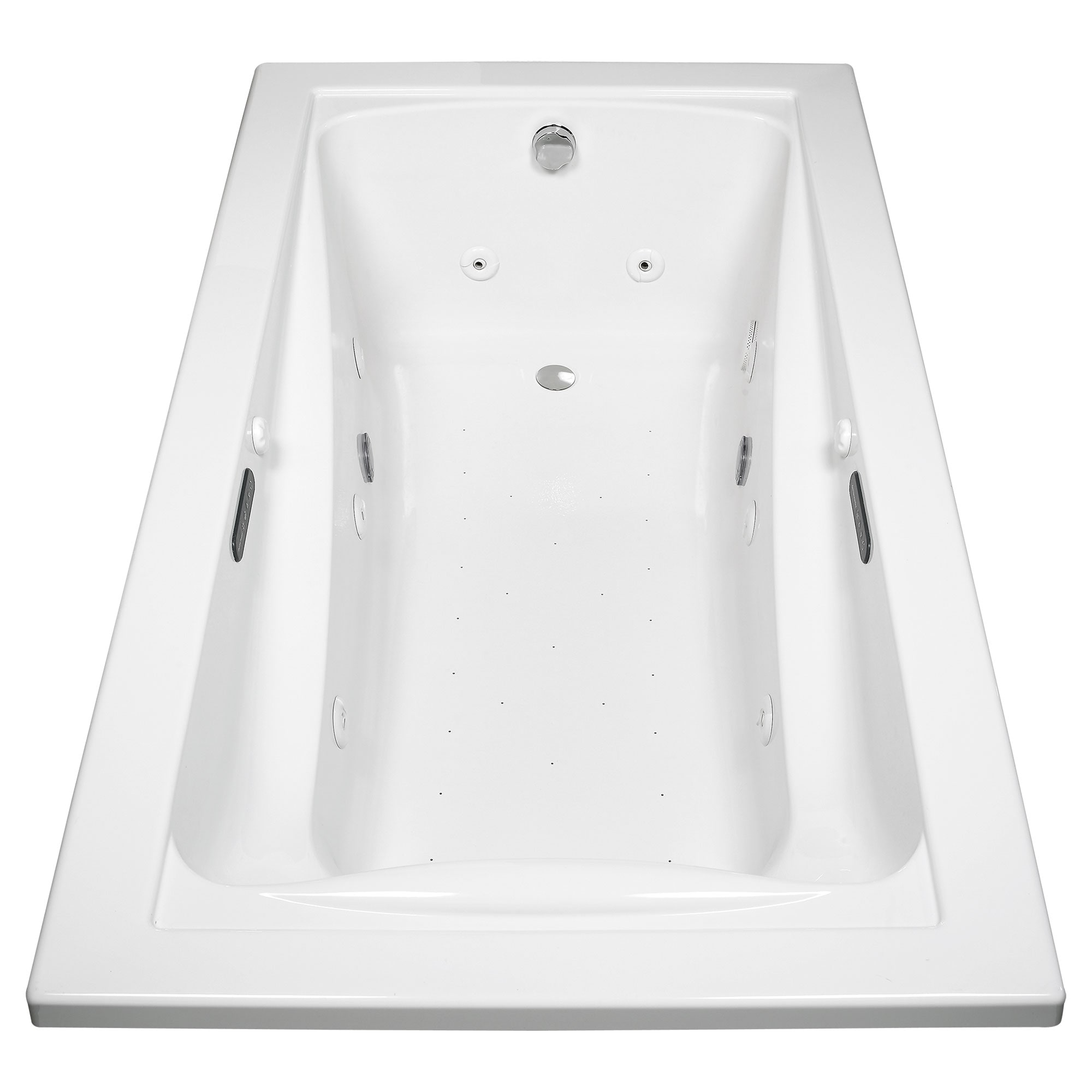 American Standard 3575448WCK2.020 Green Tea 42.0-Inches x 72.0-Inches White Acrylic Rectangular Drop-in Whirlpool and air bath combination tub ( Reversible Drain )