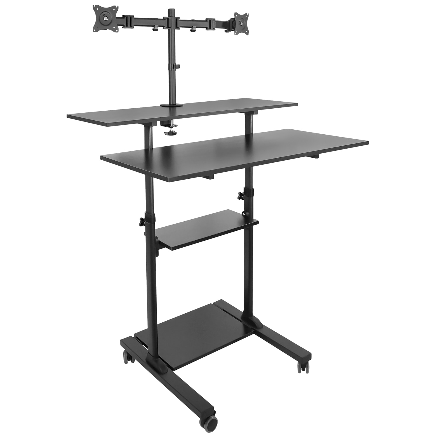 Mount-It! MI-7972B 39.5-in Black Modern/Contemporary Computer desk