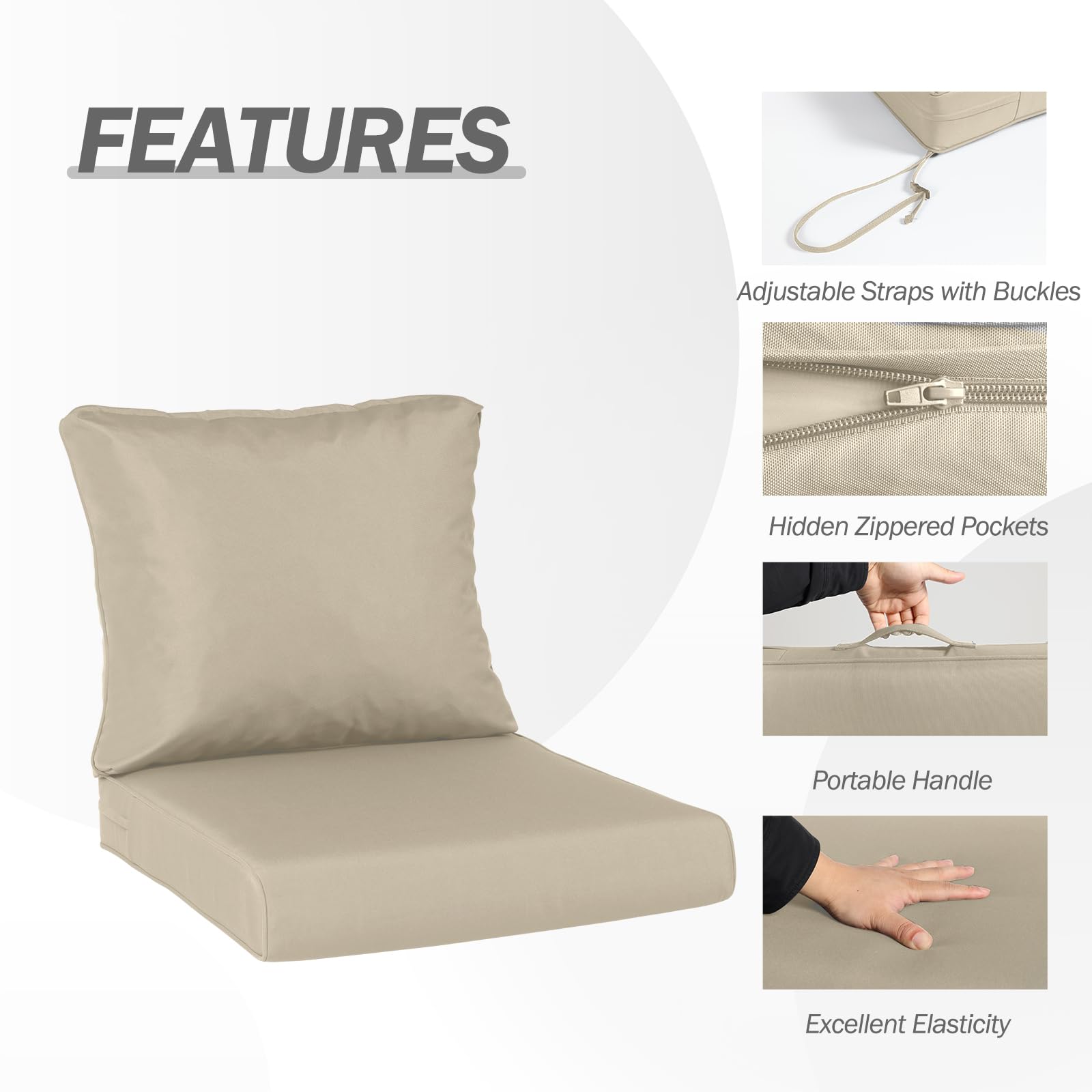 Aoodor A292-PBNBN Patio-Furniture-Cushions - View #5