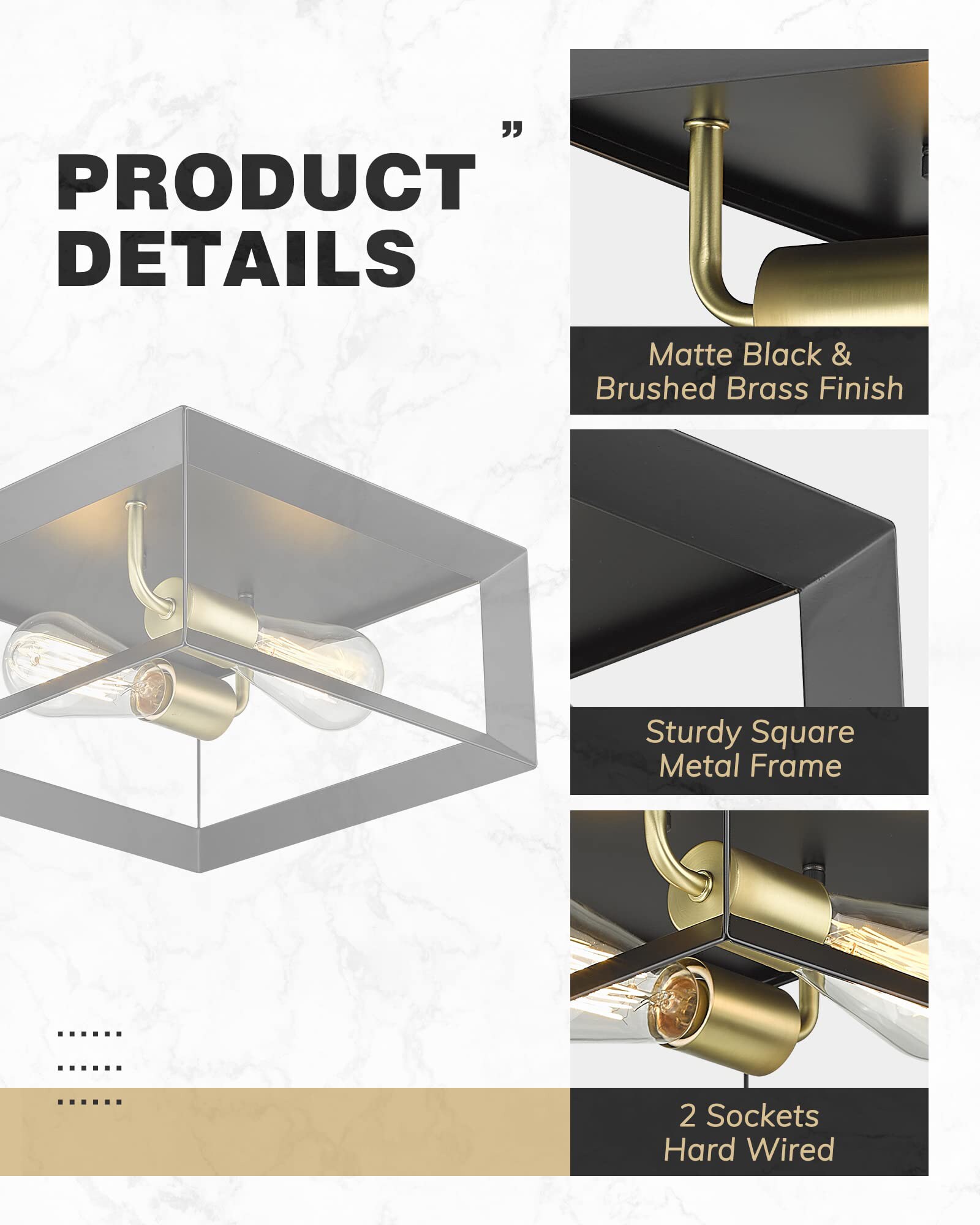 LTMATE LSC9061 BK+BR flushmounts - View #2
