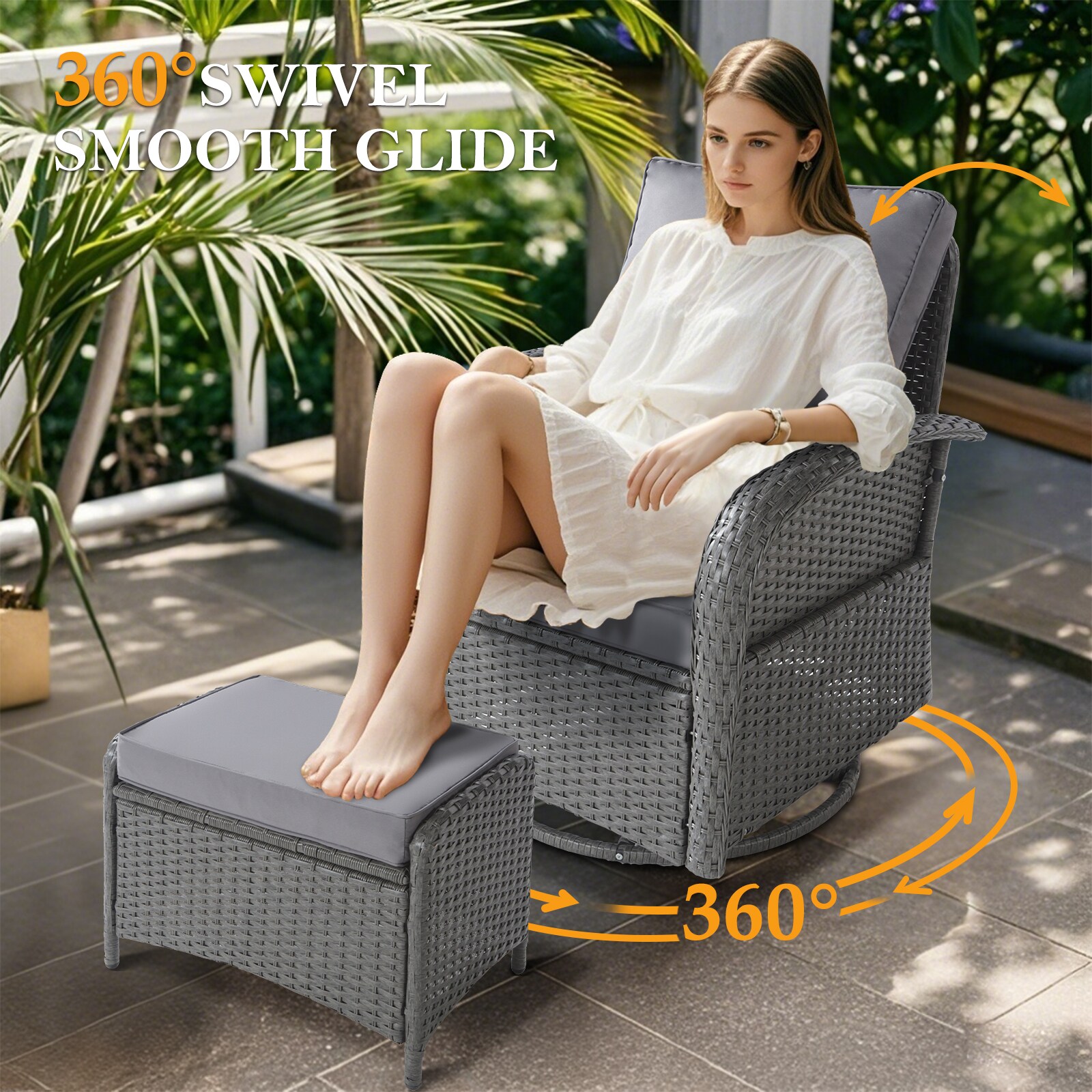 NOBLEMOOD LS-2031GR Patio-Conversation-Sets - View #3