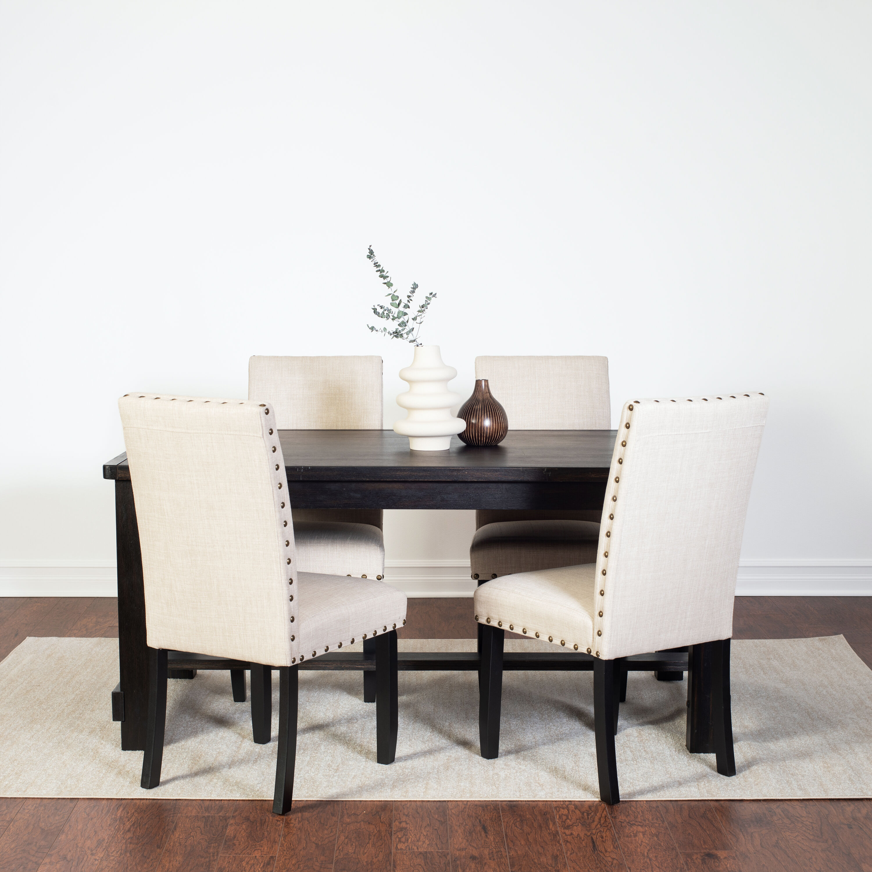 Roundhill Furniture T185BK-C162TAX2 Dining-Sets - View #2