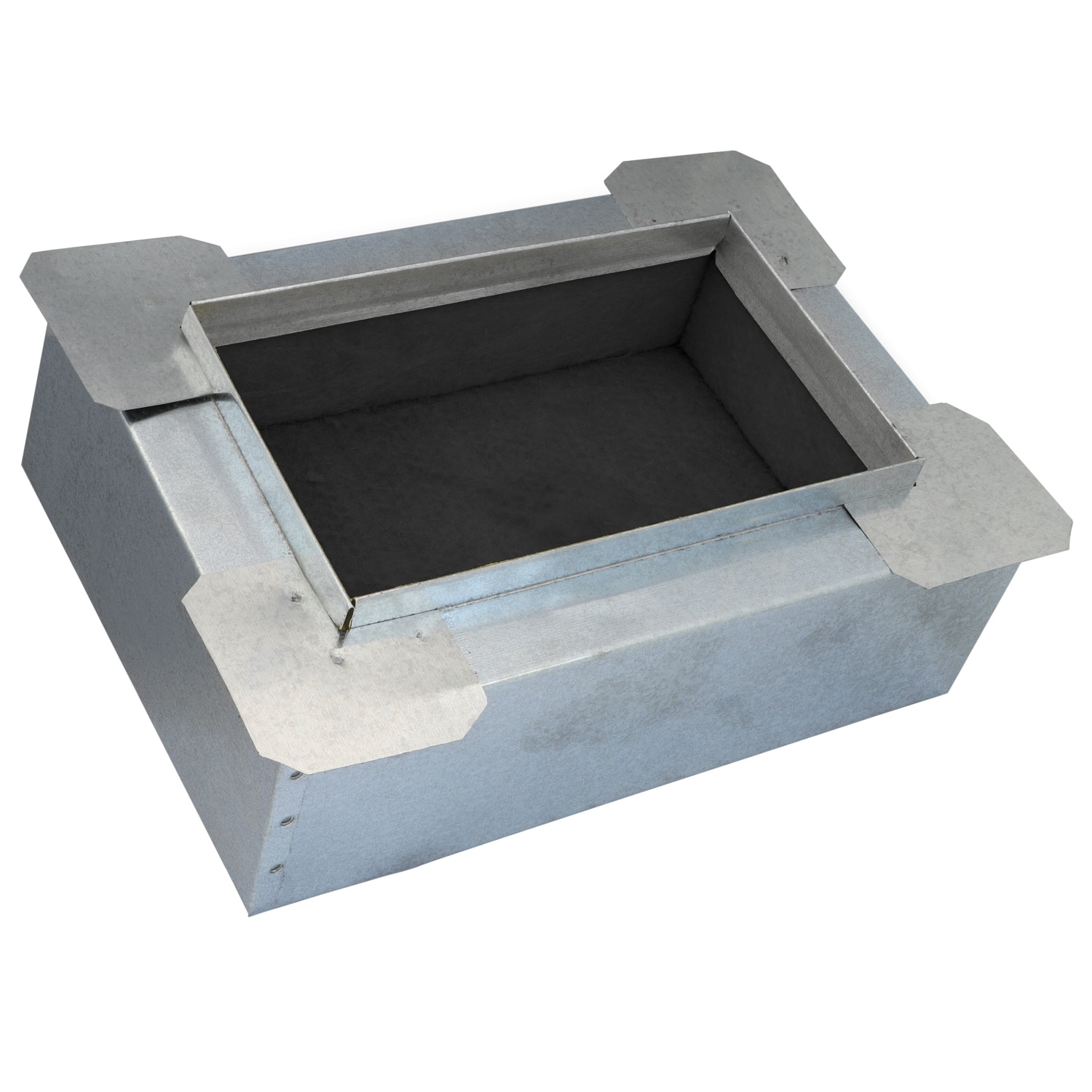 IMPERIAL GVL0233-A 30 Gauge Galvanized steel Rectangle Ductboard register Duct boot