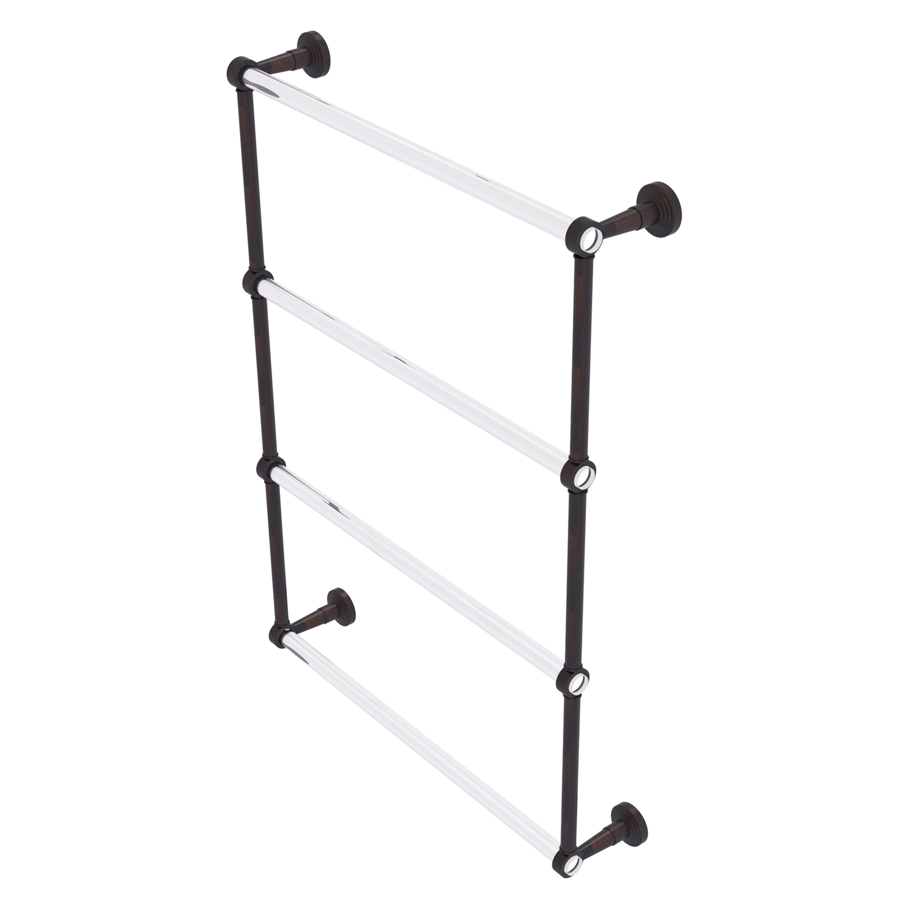 Allied Brass PB-28-24-VB Pacific Beach 24-in double Venetian Bronze Wall mount 4-tier Towel Bar