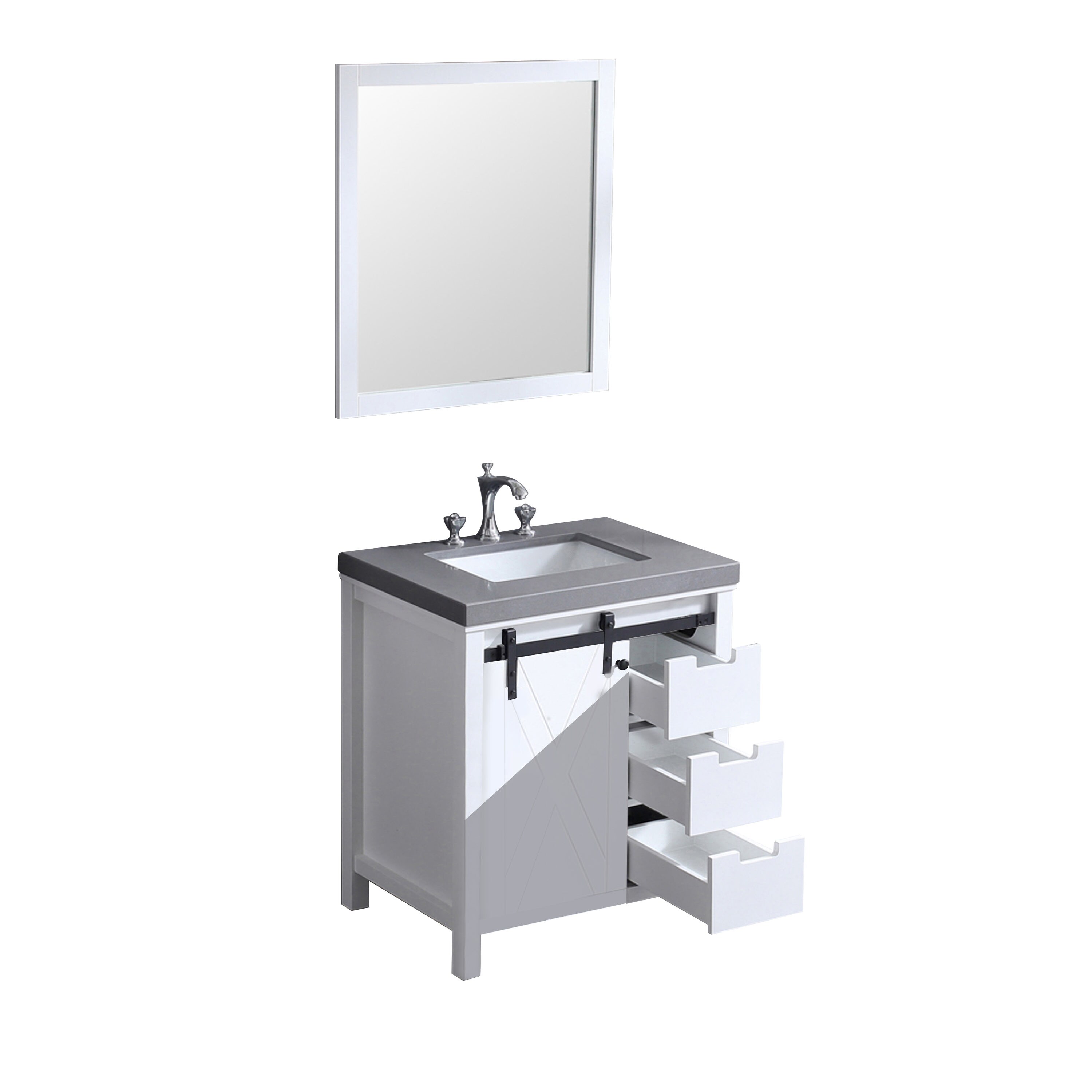 Lexora LM342230SAASM28F Bath-Vanity-Combo - View #10
