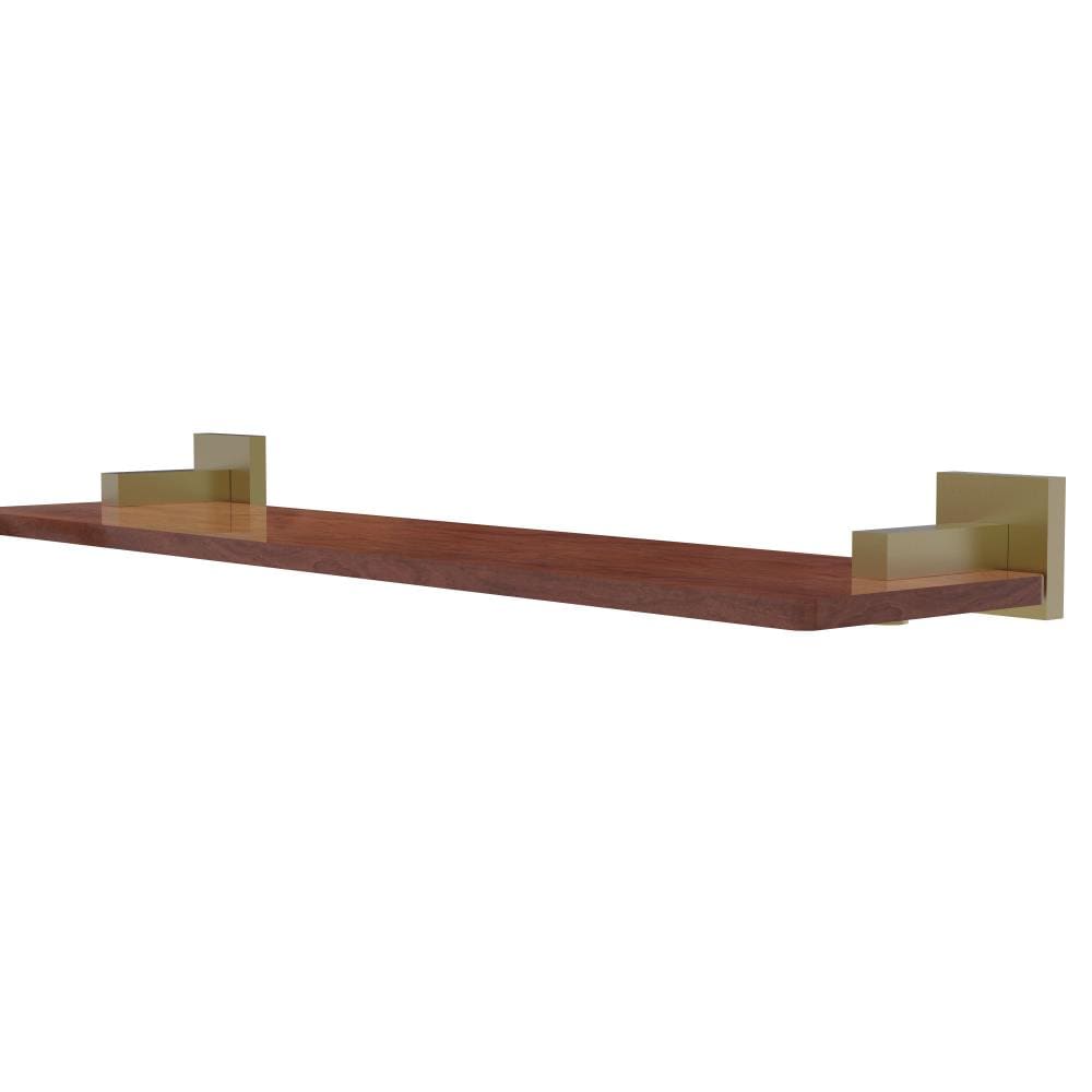 Allied Brass MT-1-22-IRW-SBR Montero Satin Brass Wall mount Bathroom Shelf ( 22-in x 2.5-in x 5-in )