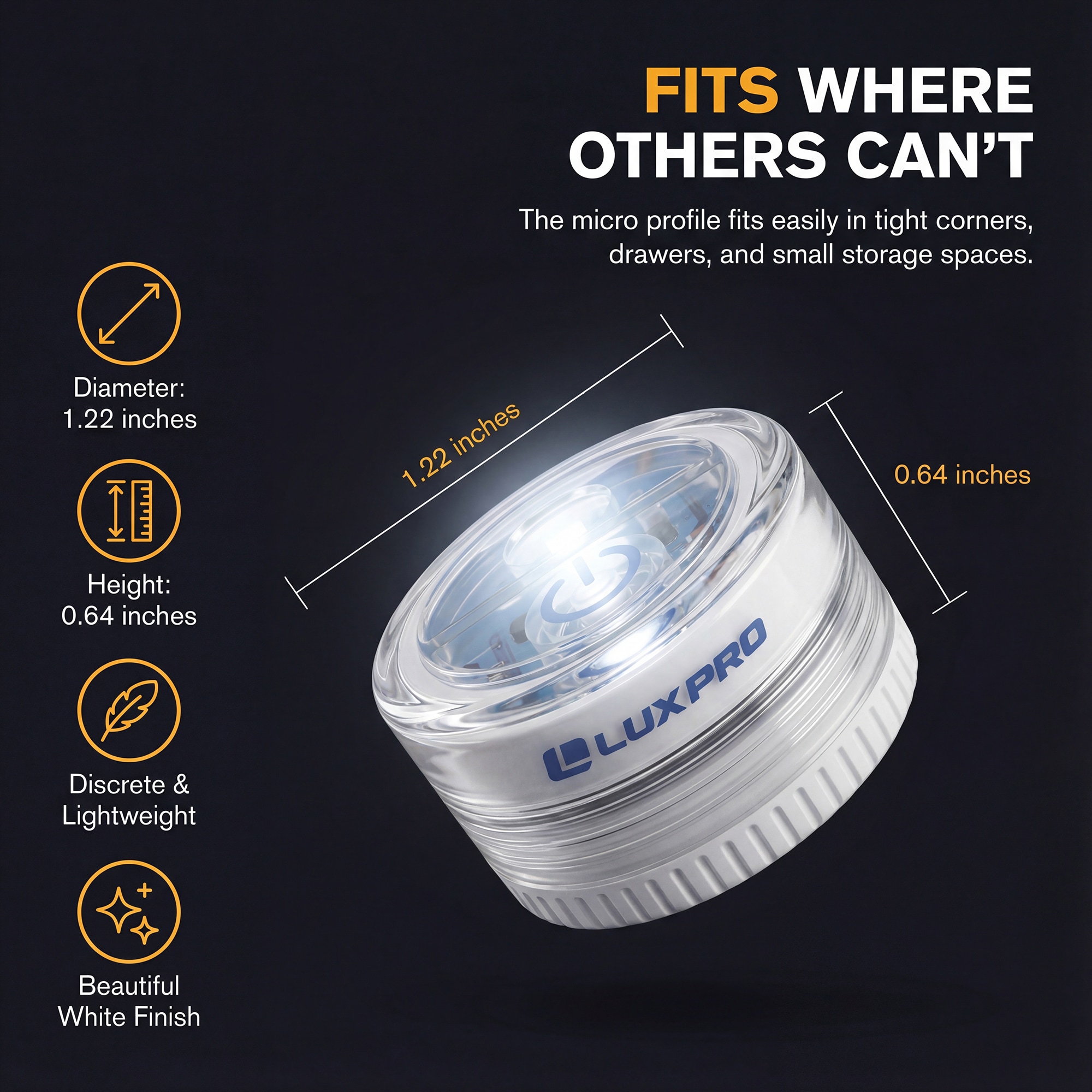 Lux-Pro LP172 Puck-Lights - View #4