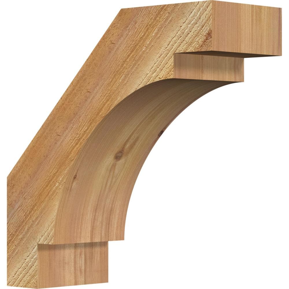 Ekena Millwork BRC06X16X16MRC00RWR 6-in x 16-in x 16-in Western Red Cedar Unfinished Wood Merced rough sawn