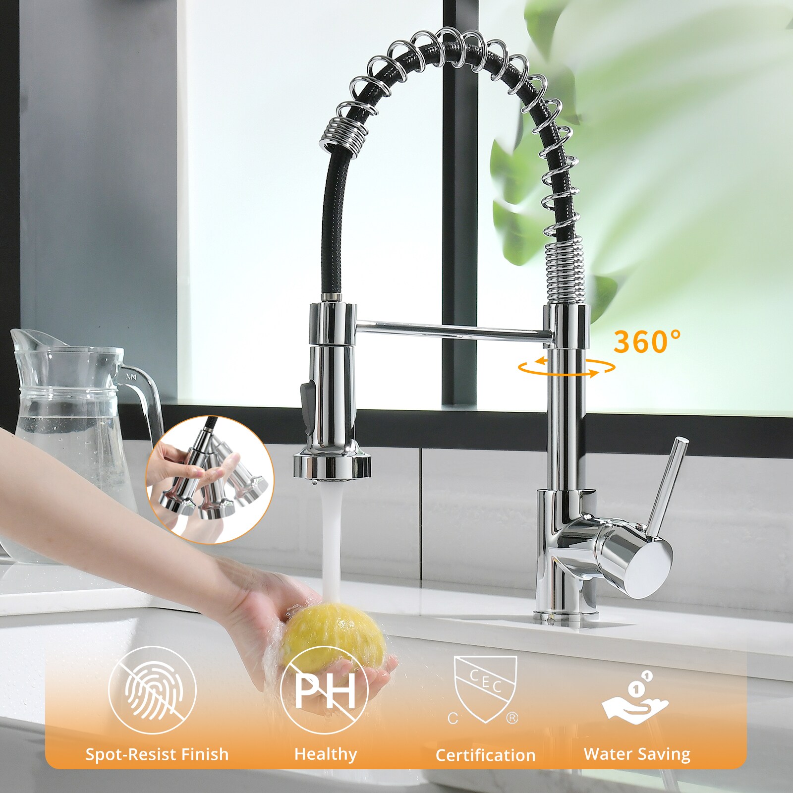 Fapully FA-B-1007C Kitchen-Faucets - View #2