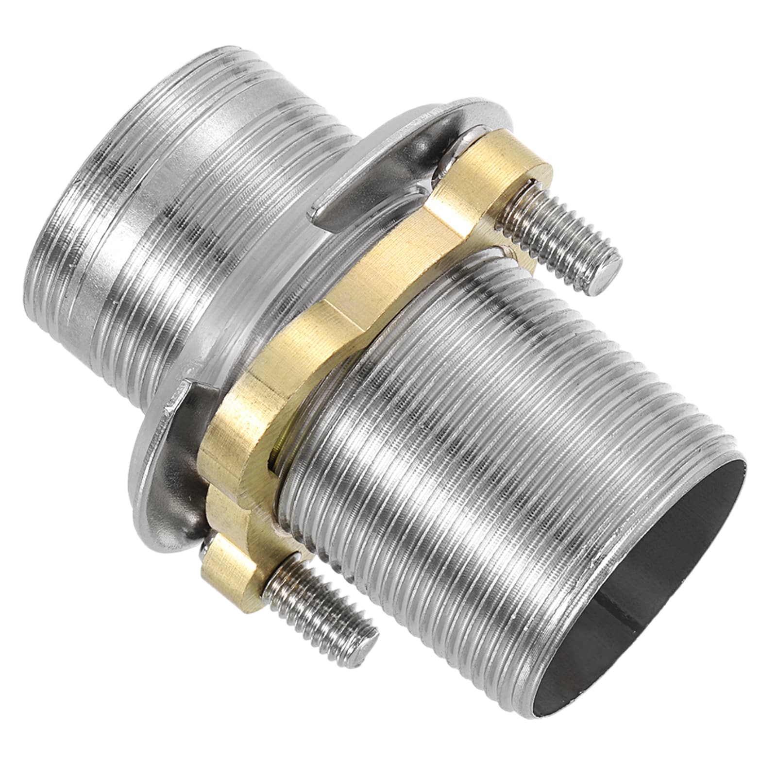 Unique Bargains - Faucet Mount Extension Shank 2.4inchx 1.25inch Stainless Steel Pipe Faucet Exte...