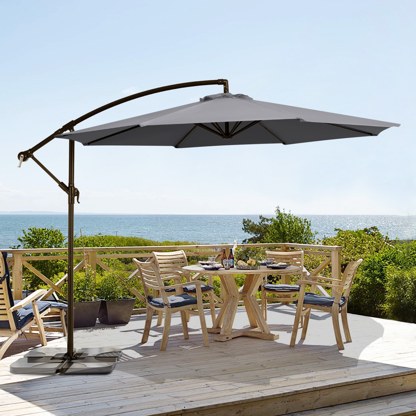 JEAREY Steel-Frame Patio Umbrellas & Accessories At Lowes.com