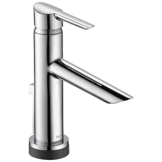 Delta Compel Chrome 1 Handle 4 In Centerset Watersense Bathroom Sink Faucet With Drain And Deck Plate The Faucets Department At Com - Delta Chrome 1 Handle 4 In Centerset Bathroom Sink Faucet