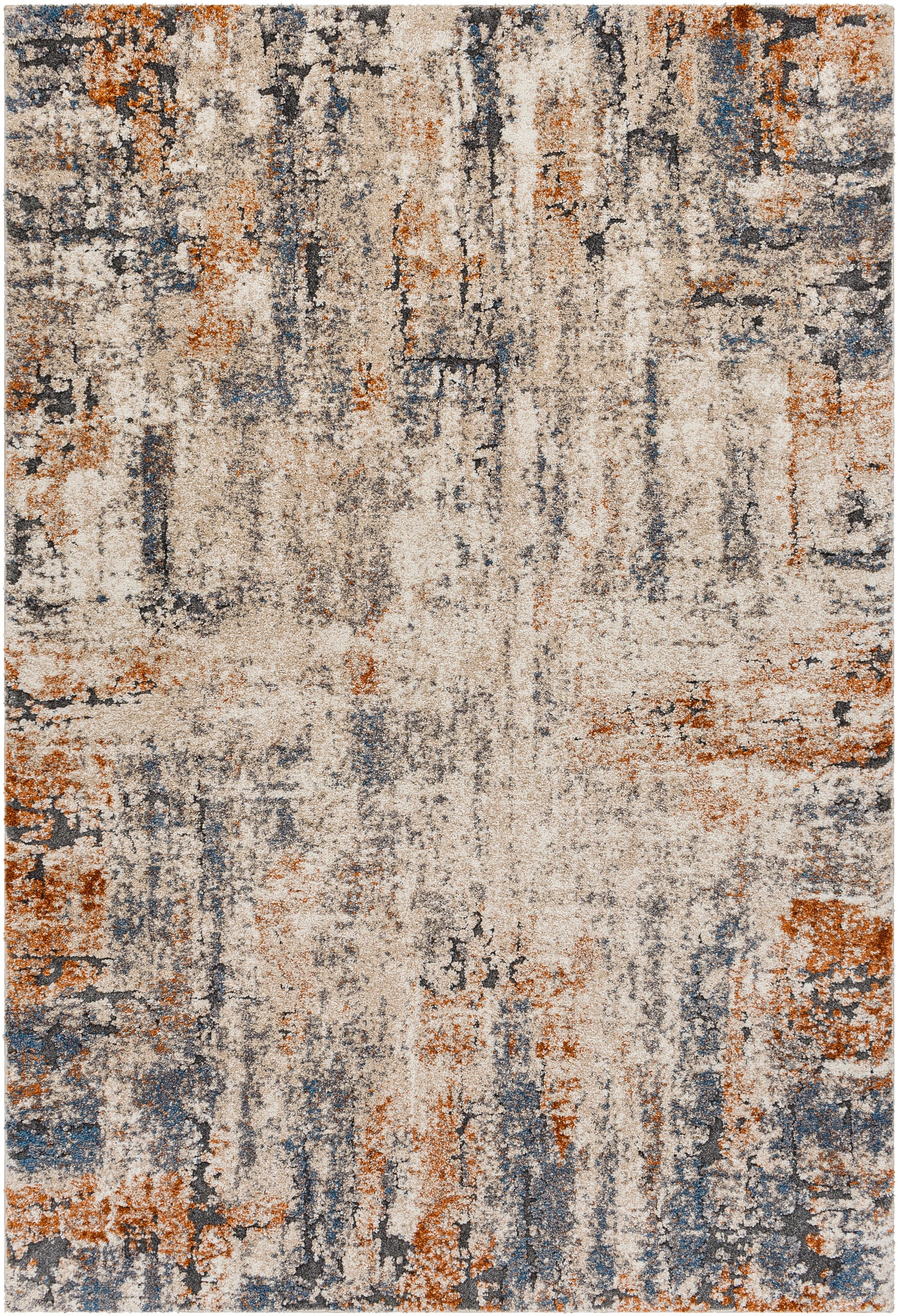 Surya TUS2338-4357 4 x 6 (ft) Polypropylene Multicolor Rectangular Indoor Abstract Mid-Century Modern Area rug