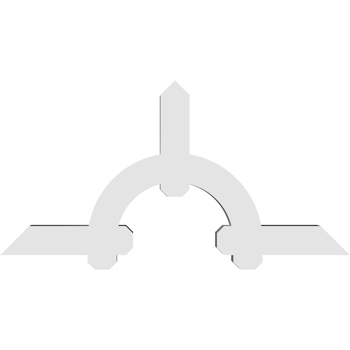 Ekena Millwork GBP048X24X0404ERI00 Exterior-Brackets-Braces - View #4