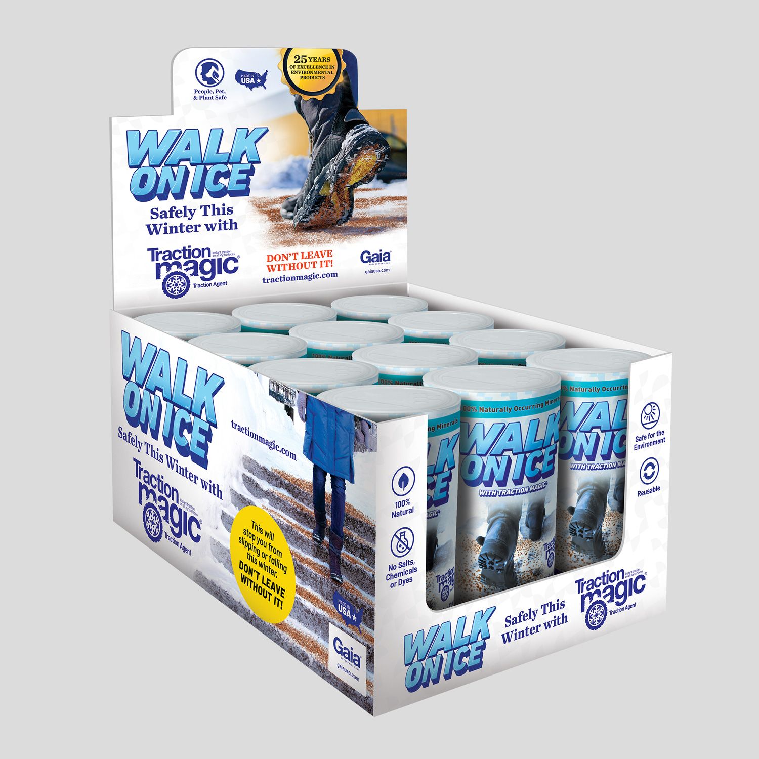 Safe Paw 85101 21-lbs. Natural Safer For Pets Scoria Traction sand 12 -Count Granules