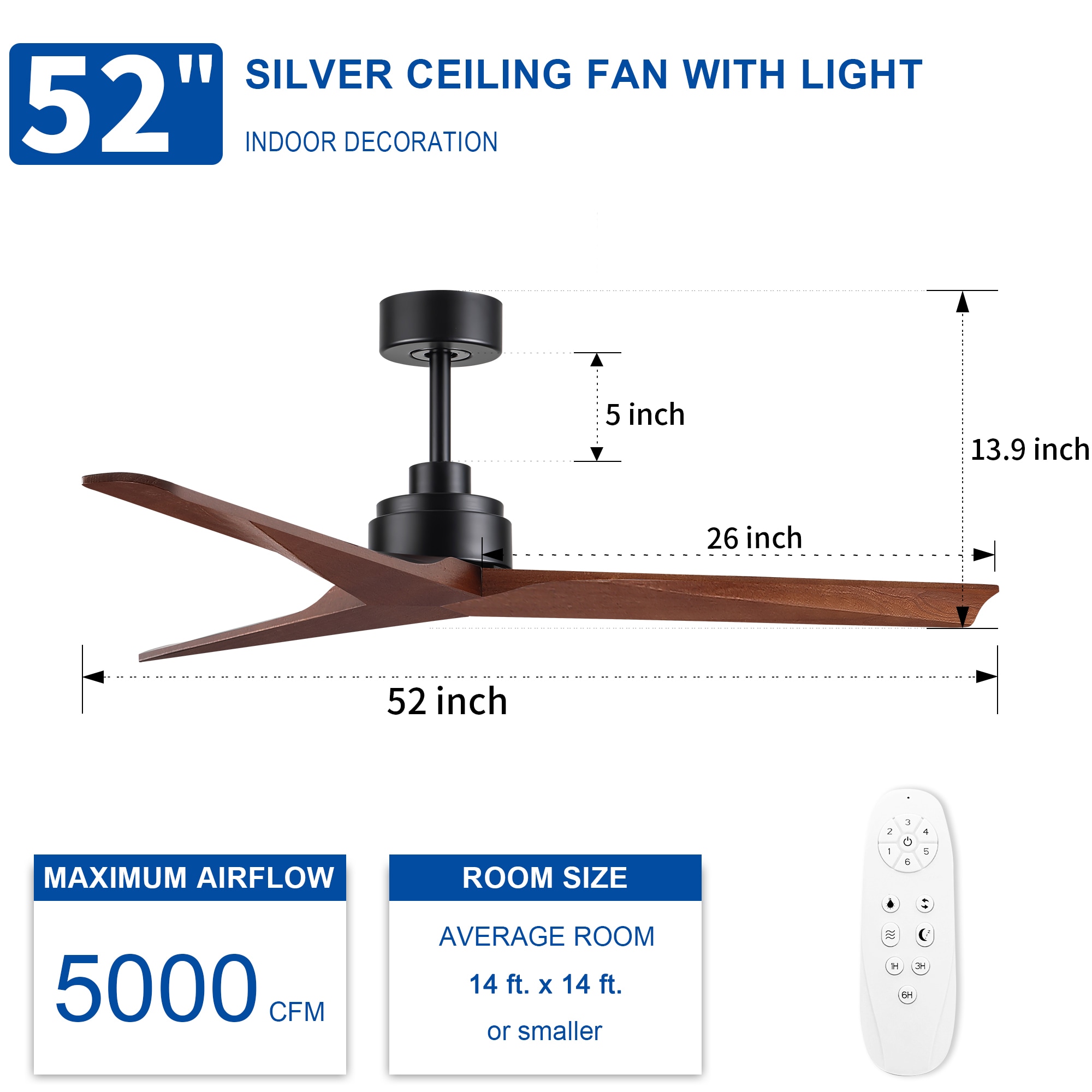 Tenleaf LIGHT0413-267-1 Ceiling-Fans - View #4