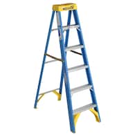 Werner 6000 Fiberglass 6.25-ft 250-lb Capacity Step Ladder 6006 Deals
