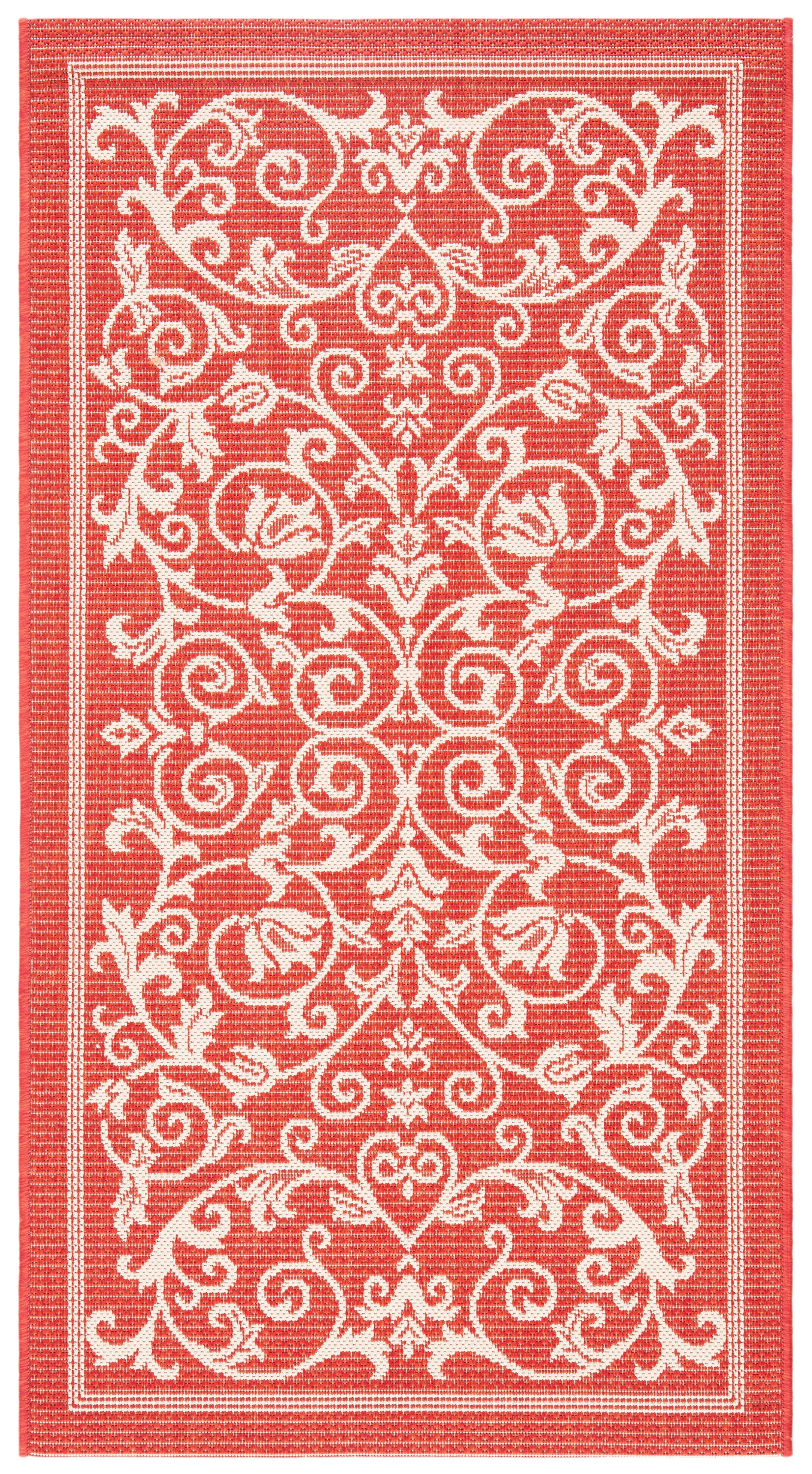 Courtyard 2098 Red/Natural 3 X 5 Area Rug