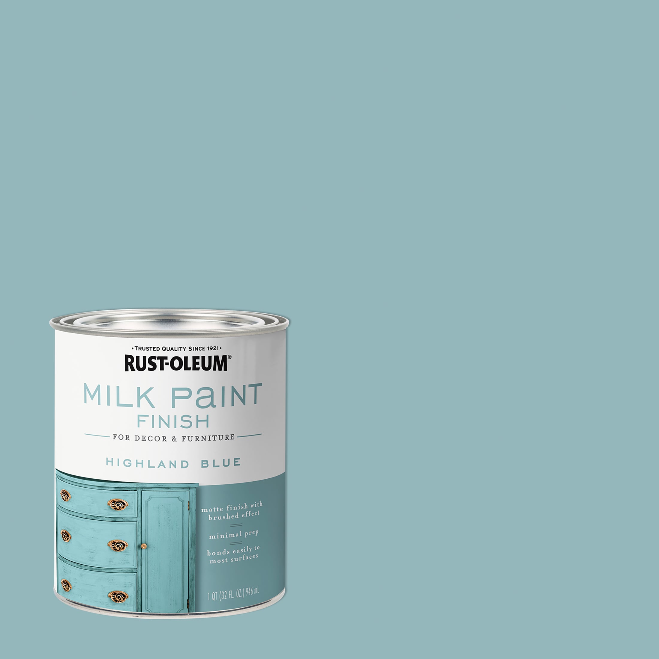 Rust-Oleum 302595 Chalked Ultra Matte Spray Paint, Serenity Blue, 12 oz