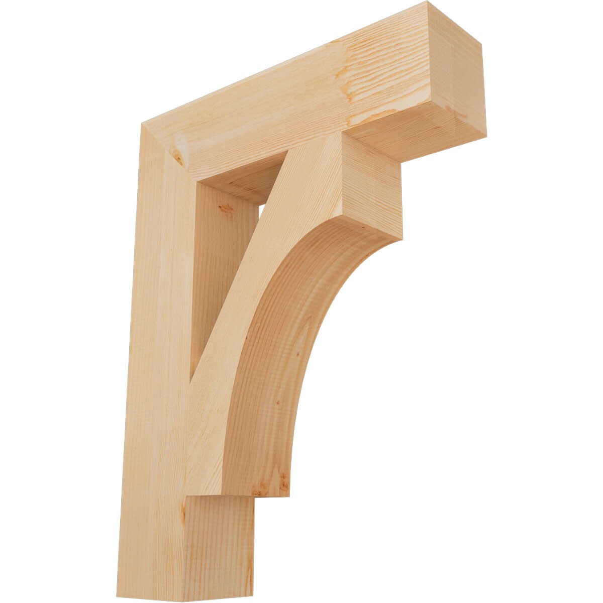 Ekena Millwork BKT06X24X32WTL05SDF Westlake block smooth 5-1/2-in x 24-in x 32-in Douglas Fir Wood Standard Bracket