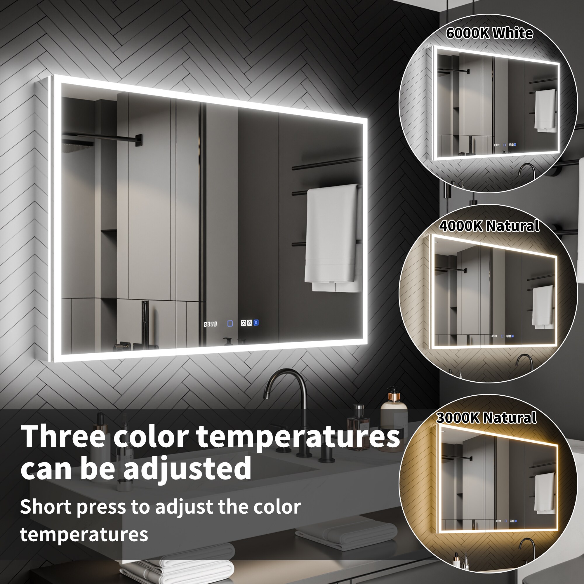 ExBrite W7MC5536 Bathroom-Medicine-Cabinets - View #4