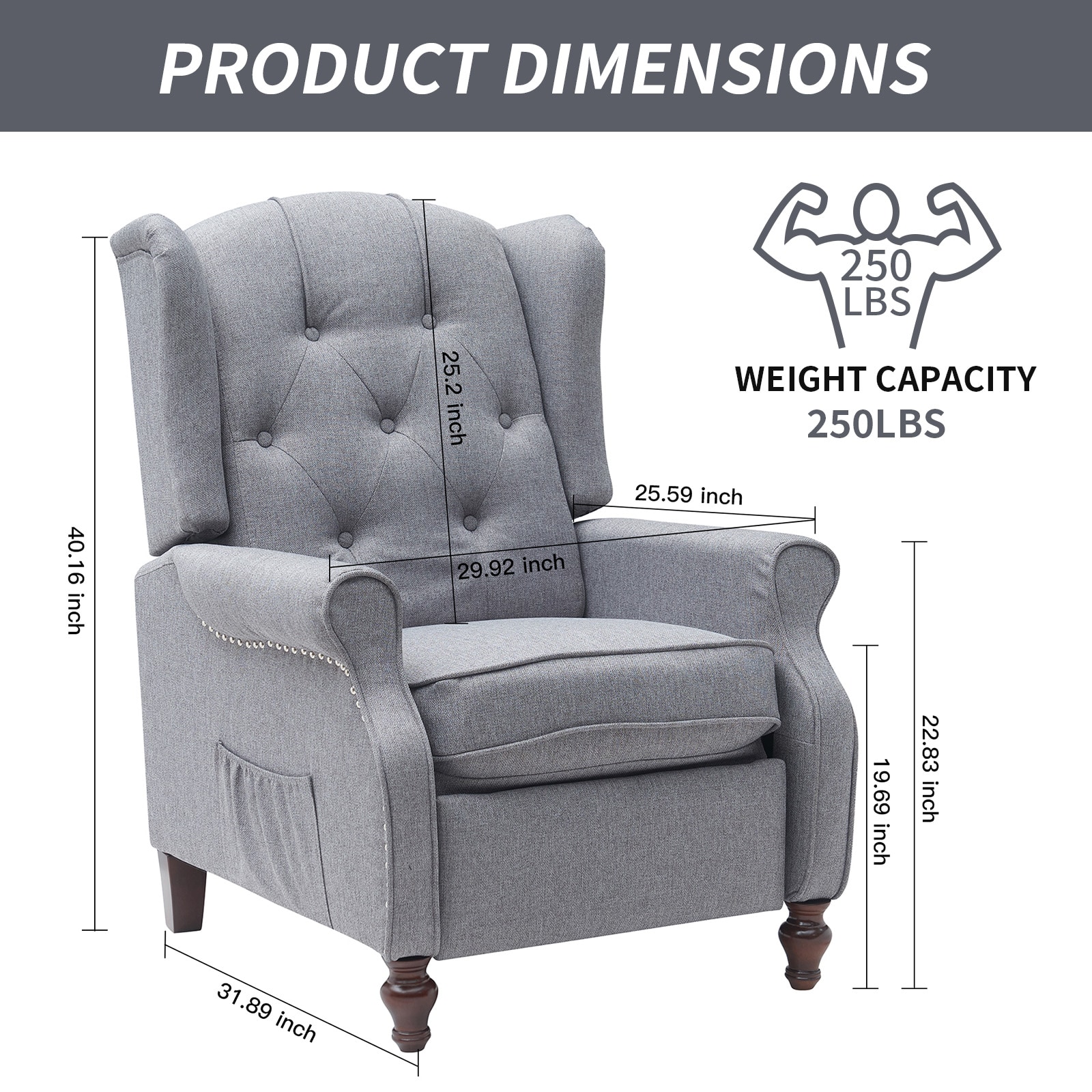 BWE A-9CHAIR-09-LGY chairs - View #7