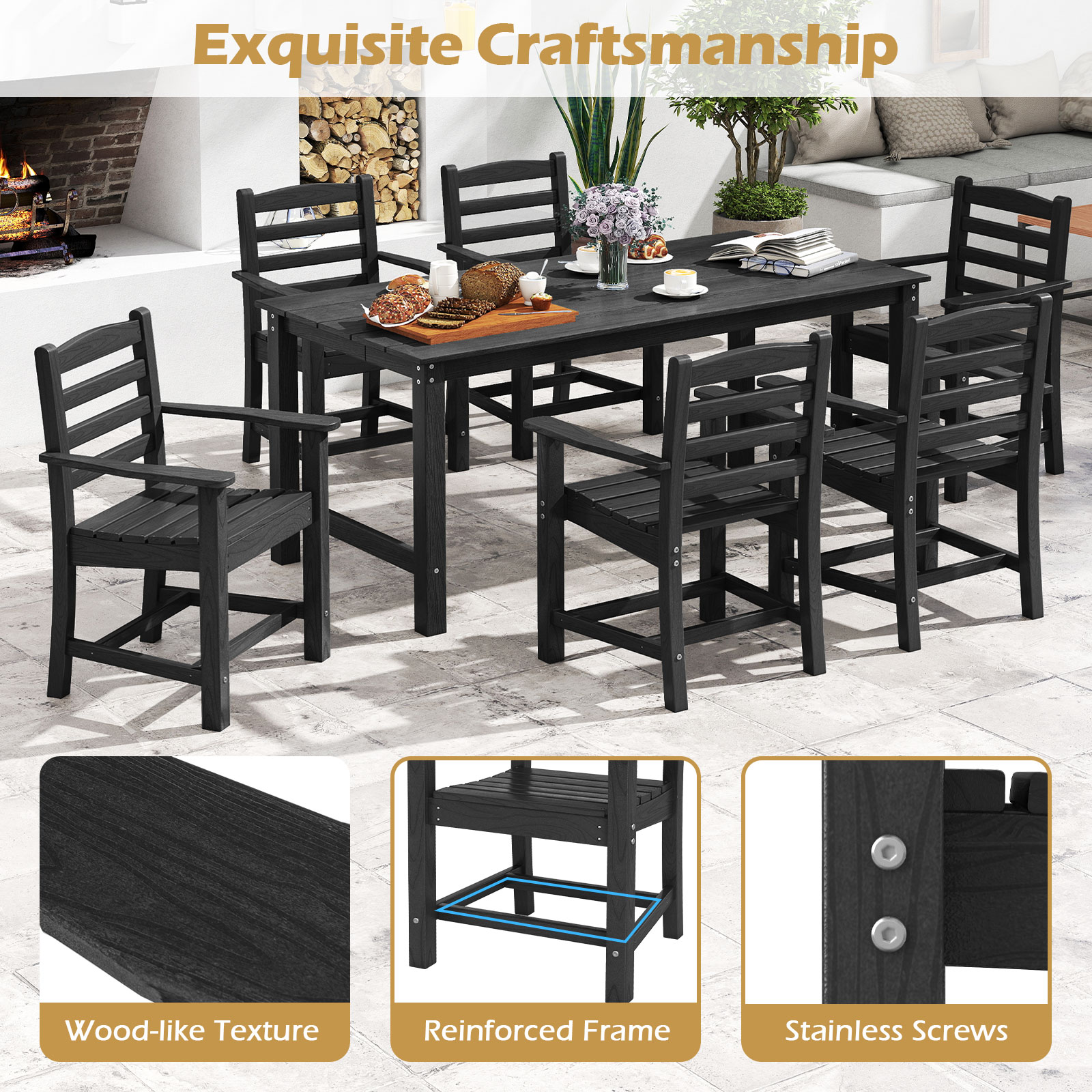 Iseryn GS458BK71 Patio-Dining-Sets - View #4