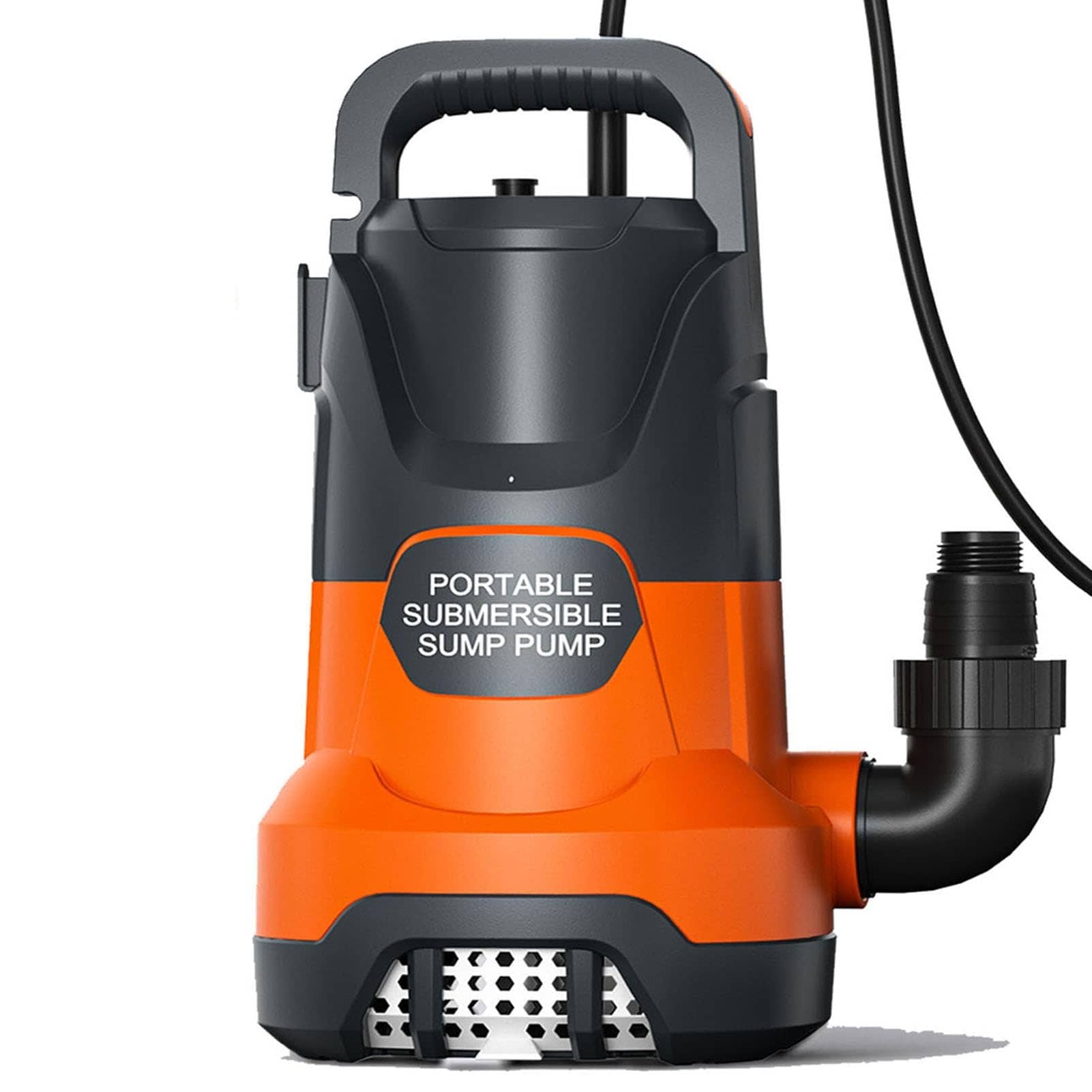 Anqtovp  Sump Pump 1HP Submersible Water Pump 4500GPH 1 Piece Clean Dirty Water Draining Utility Pump for Pool Basement Garden Pond Spa Flood