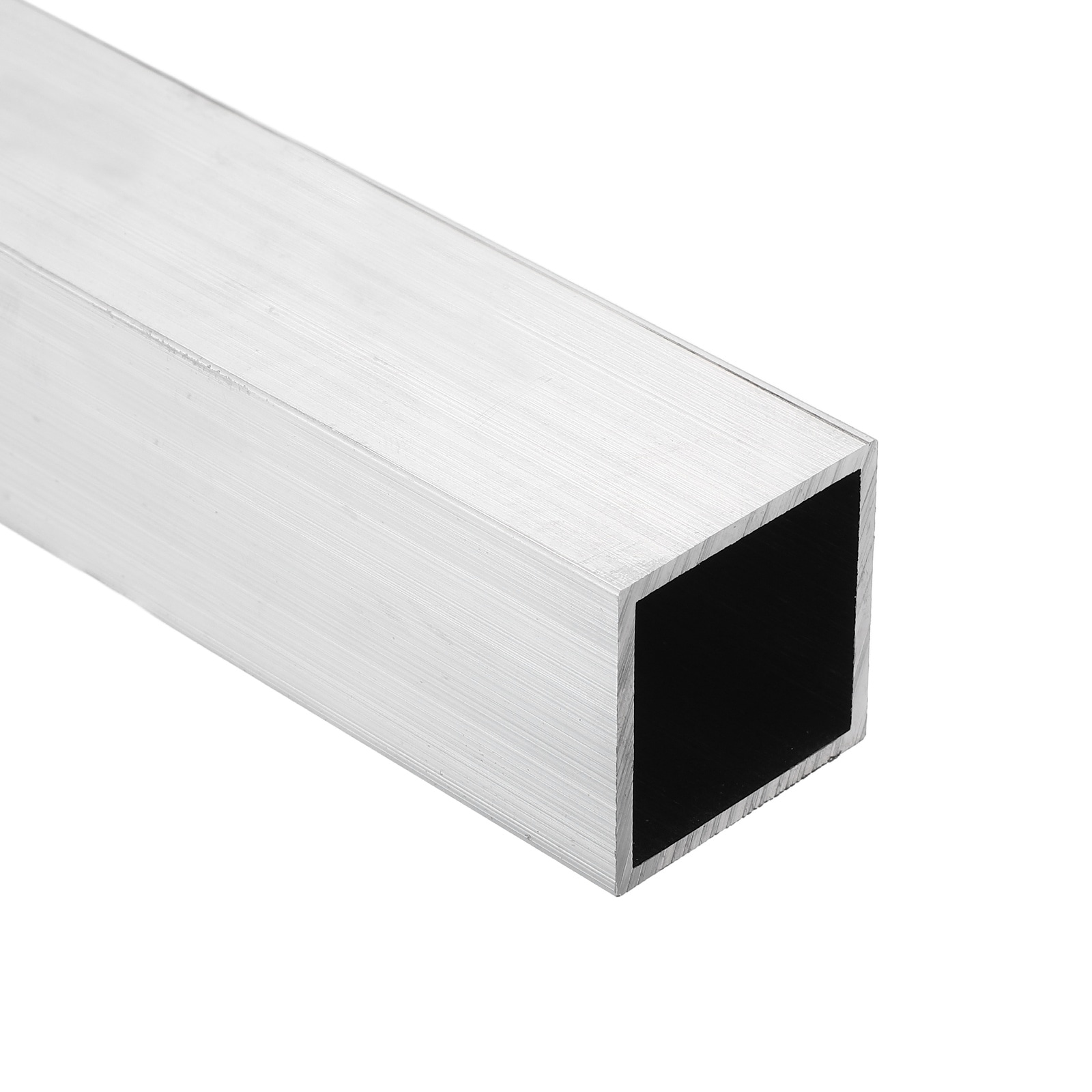 Unique Bargains Aluminum Square Tubing (32x32x2x356mm) 6063 Aluminum Square Tube Seamless Structural Metal Profile Hardware for Construction DIY Home Decor Furniture