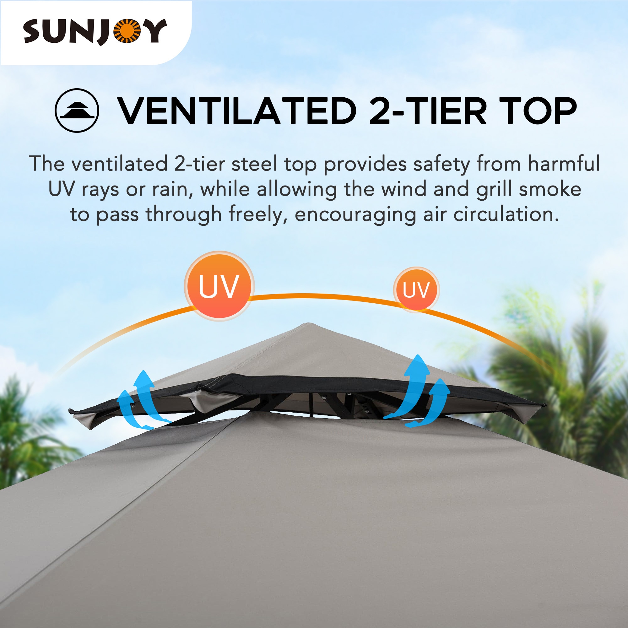 Sunjoy A103002201 Wood-Resin-Gazebos - View #9