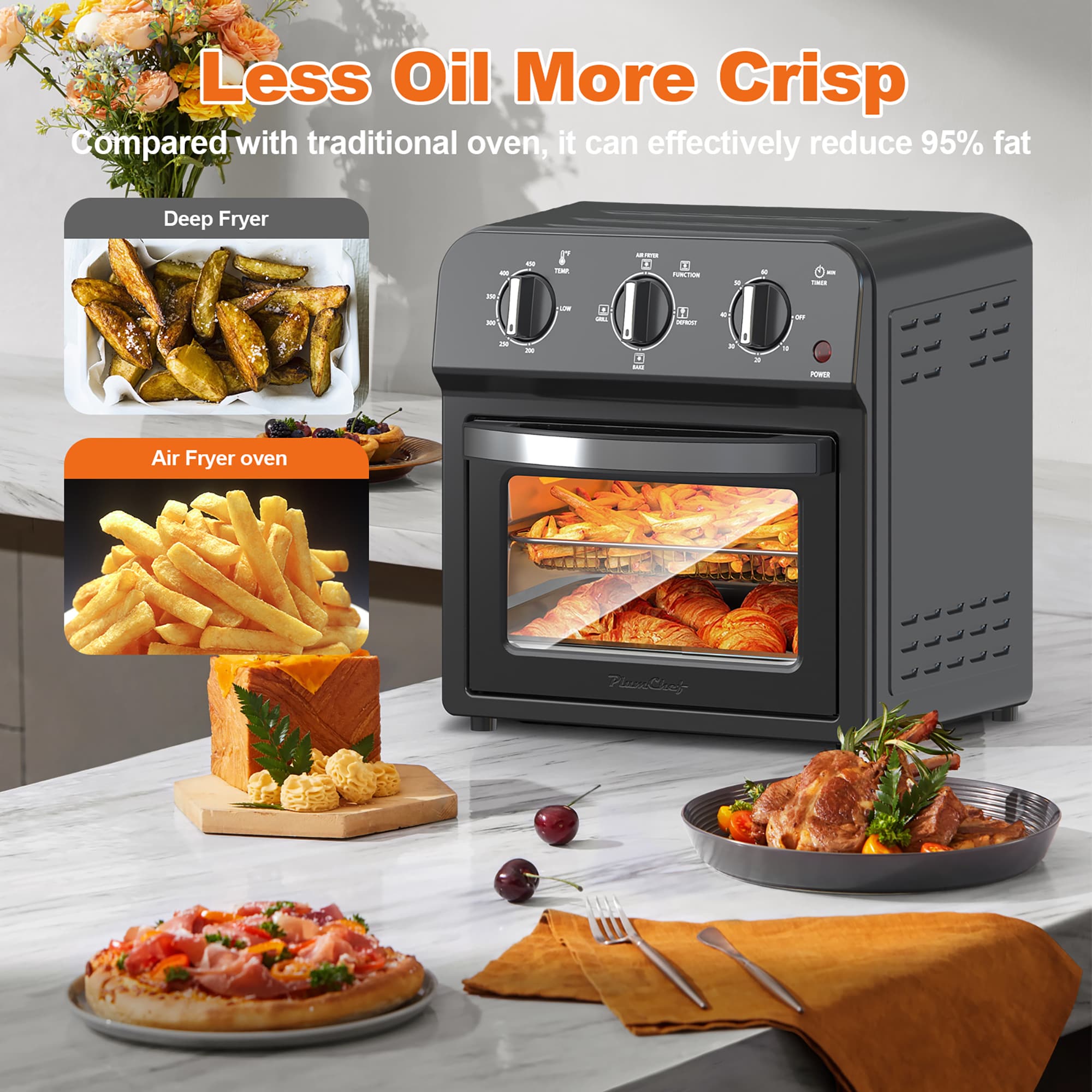 Elite Gourmet CLF-P394044 Countertop-Toaster-Ovens - View #3