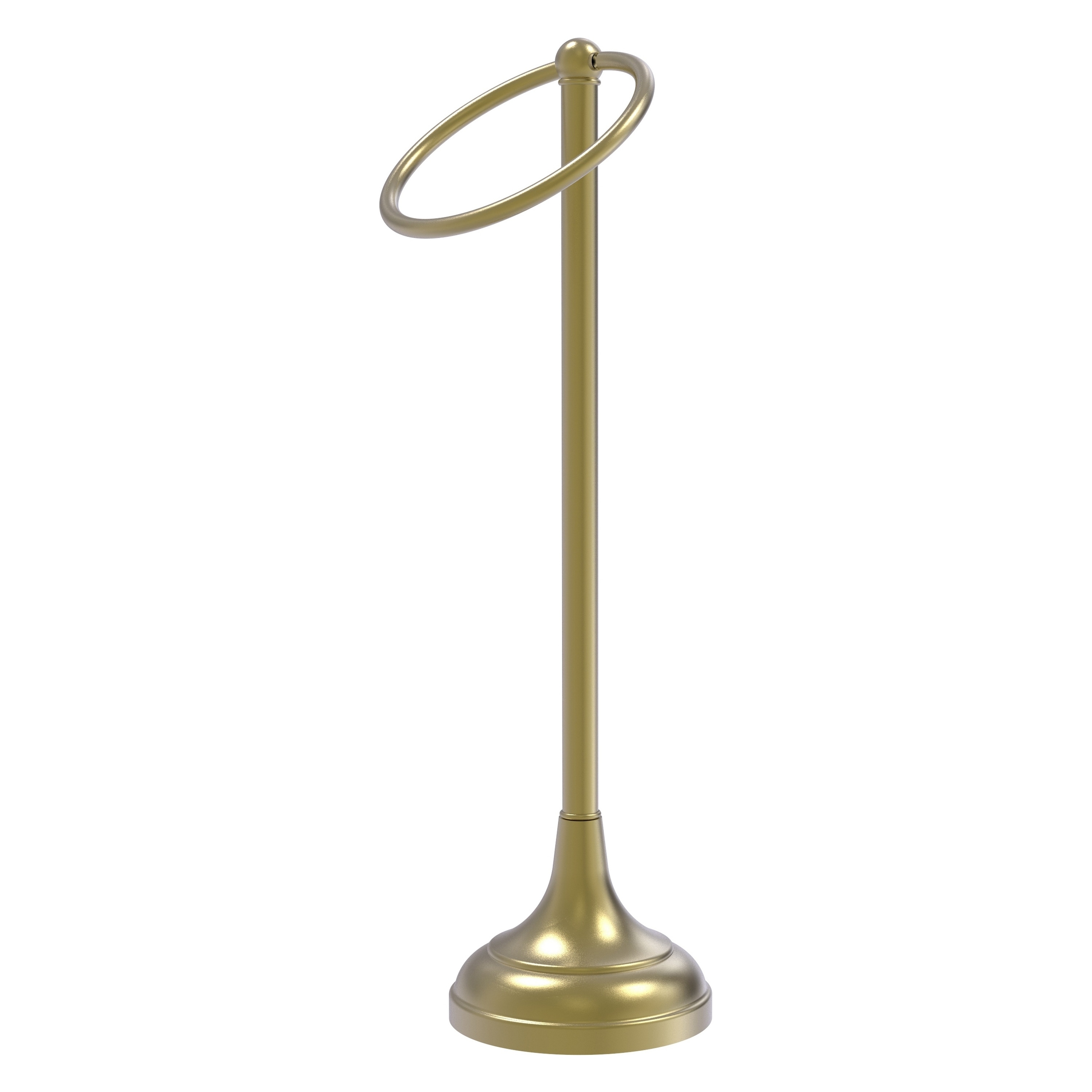 Allied Brass TR-10-SBR Tribecca Satin Brass Freestanding countertop Single Towel Ring