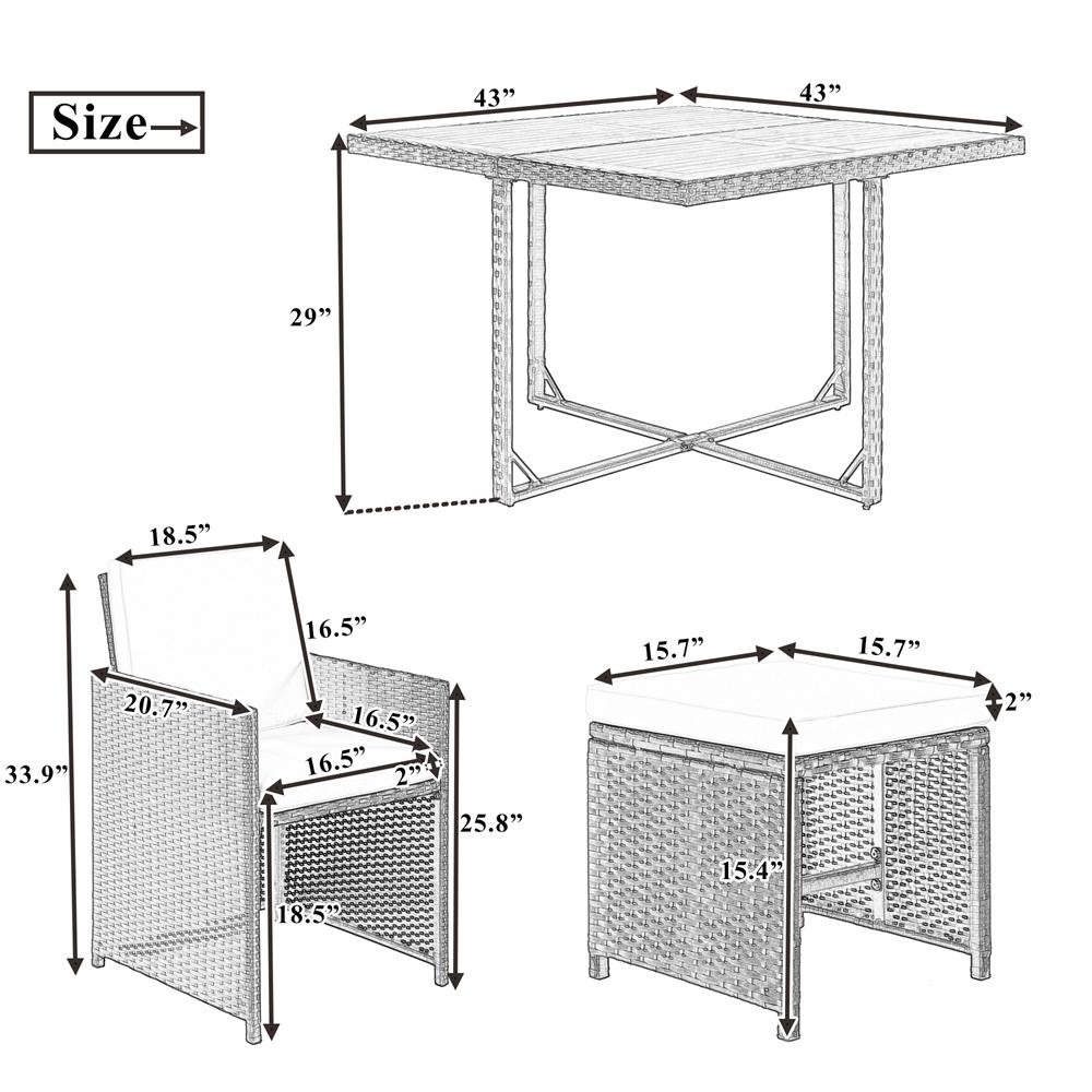 BABOOM BOM-247AAA-OR Patio-Dining-Sets - View #3