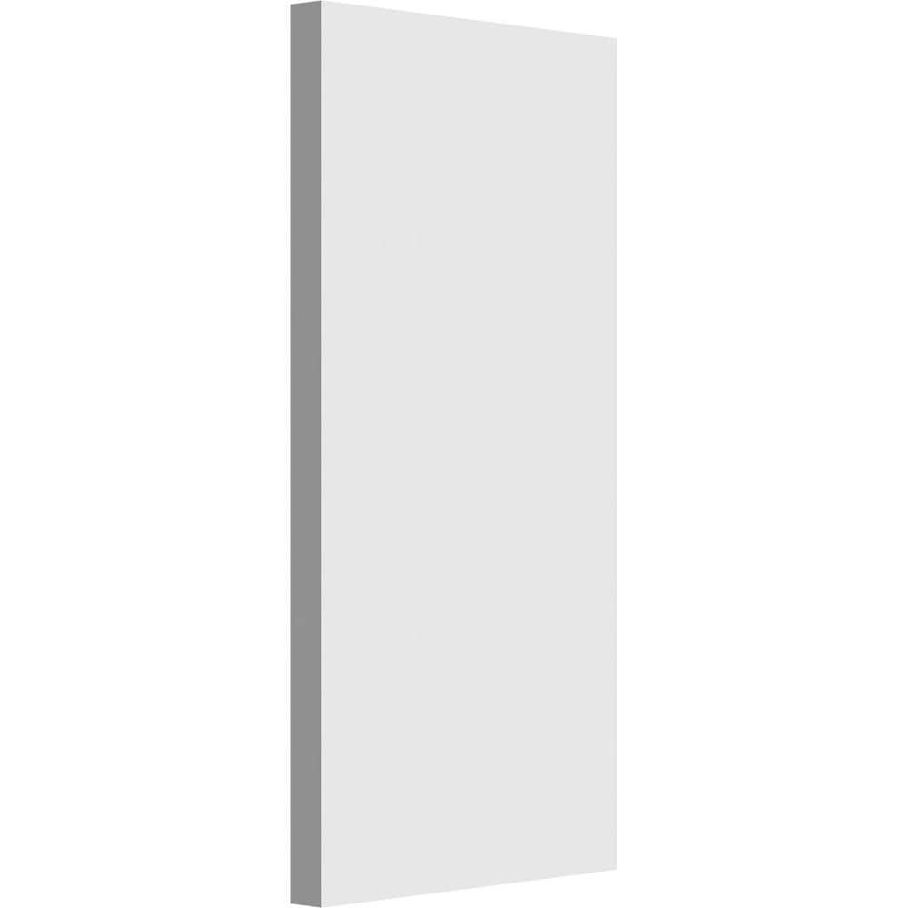 Ekena Millwork PBP050X100X050FOS00 Standard Foster with Square Edge 5-Inches x 10-Inches Primed PVC Plinth