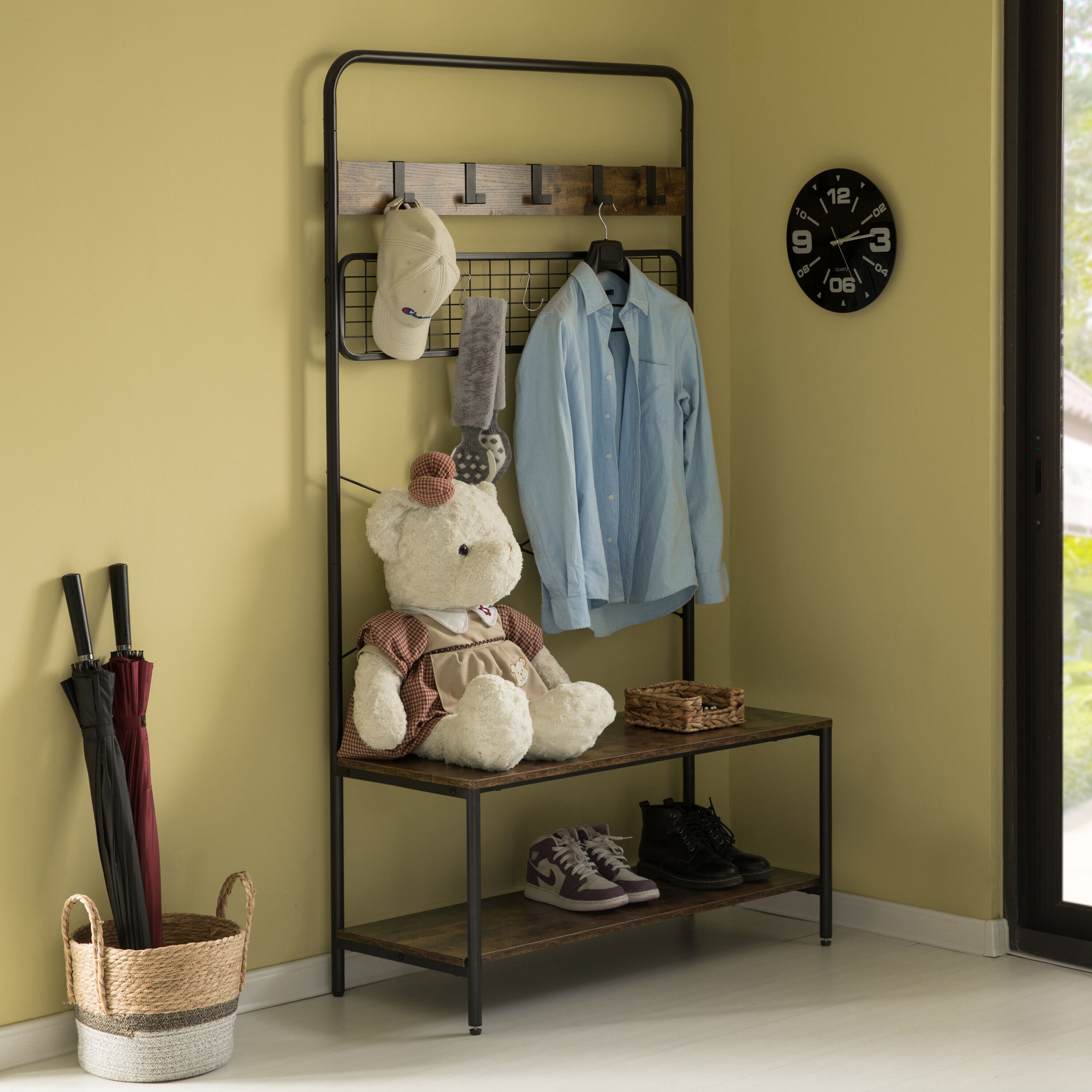 Basicwise QI004377 Coatrack-Stands-Pedestals - View #3