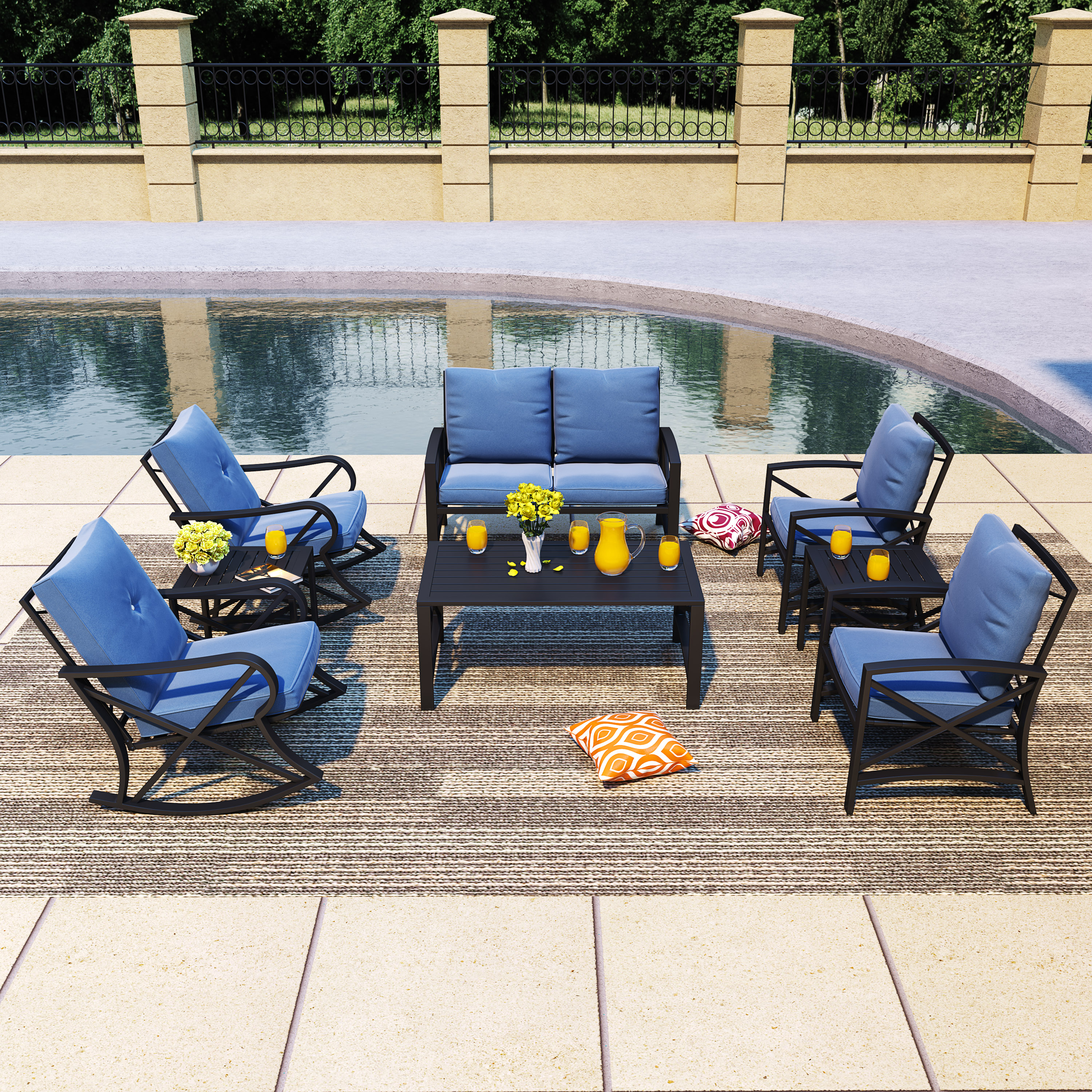 Top Home Space TP000-030-031-19-B Patio-Conversation-Sets - View #3